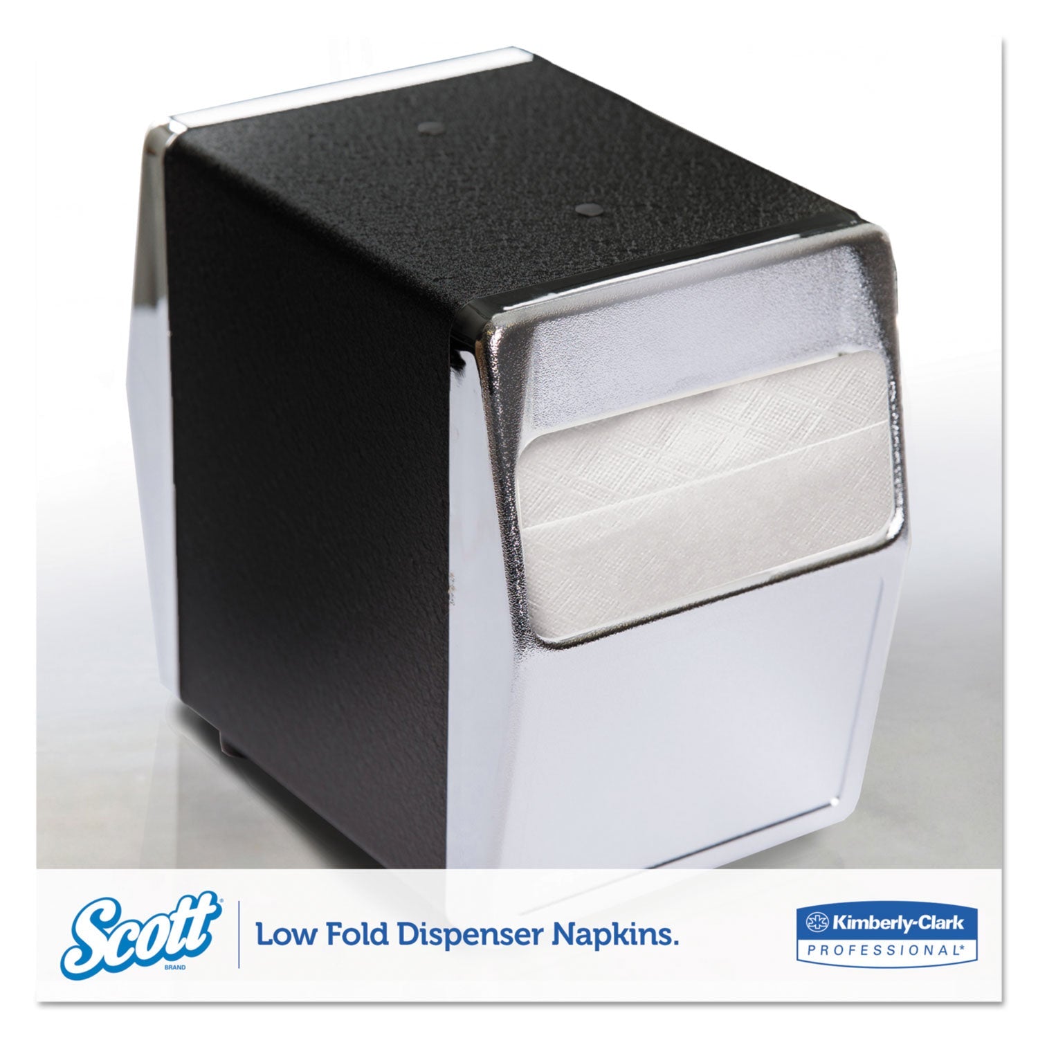Scott® Low-Fold Dispenser Napkins, 1-Ply, 12" X 7", White, 250/pack, 32 Packs/carton