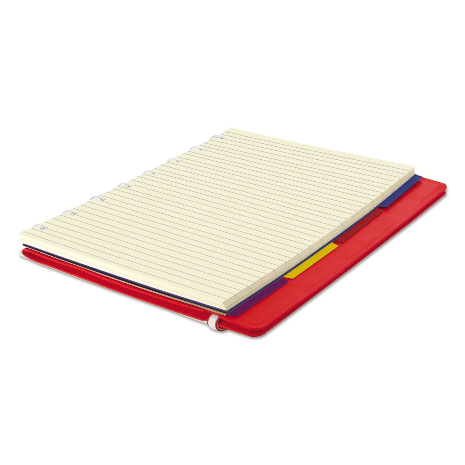 Filofax® Notebook, 1-Subject, Medium/College Rule, Red Cover, (112) 8.25 x 5.81 Sheets - Bloom Skins