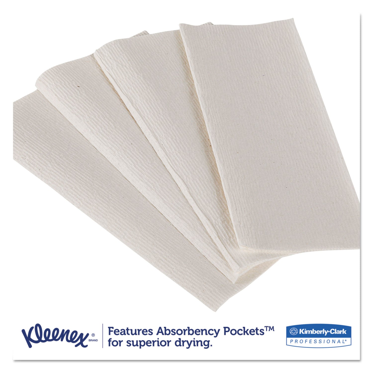 Kleenex® Premiere Folded Towels, 1-Ply, 9.4 x 12,4, White, 120/Pack, 25 Packs/Carton