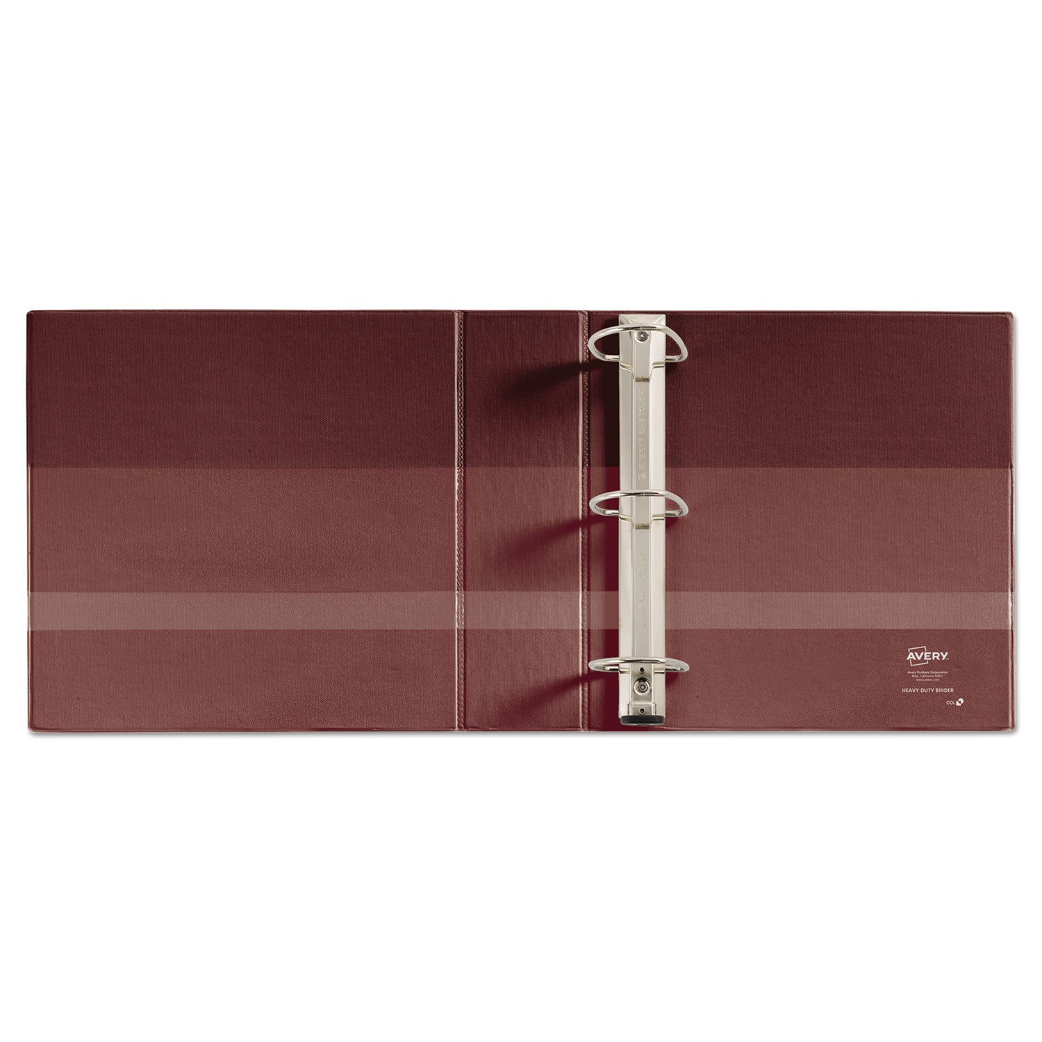 Avery® Heavy-Duty Non-View Binder With Durahinge And Locking One Touch Ezd Rings, 3 Rings, 3" Capacity, 11 X 8.5, Maroon