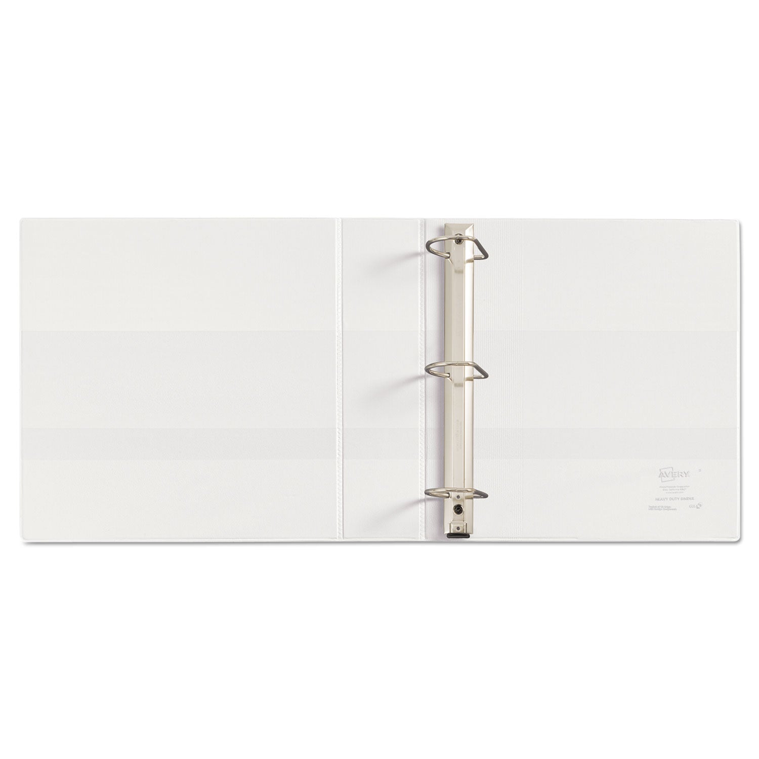 Avery® Heavy-Duty Non Stick View Binder With Durahinge And Slant Rings, 3 Rings, 2" Capacity, 11 X 8.5, White, (5504)