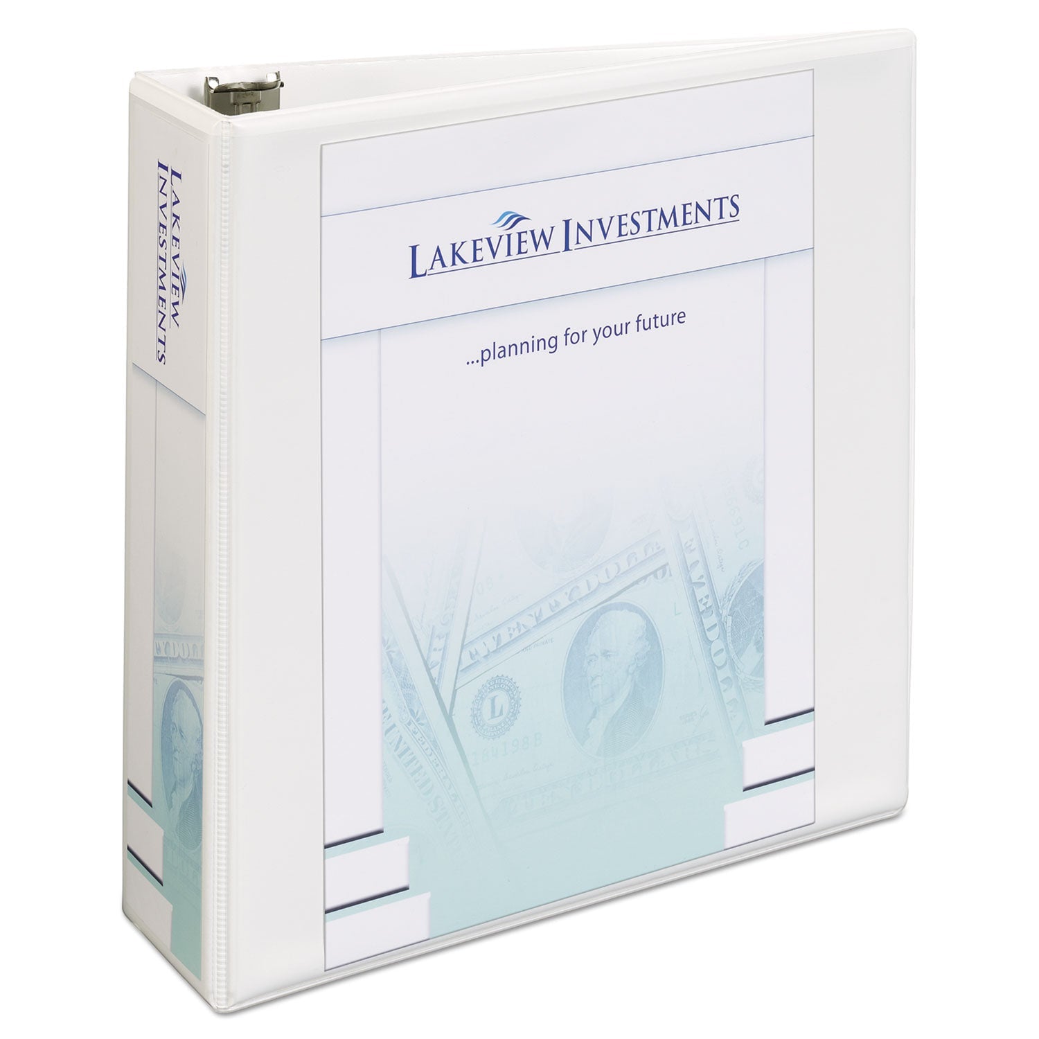 Heavy-Duty Non Stick View Binder | White, 3" Ring
