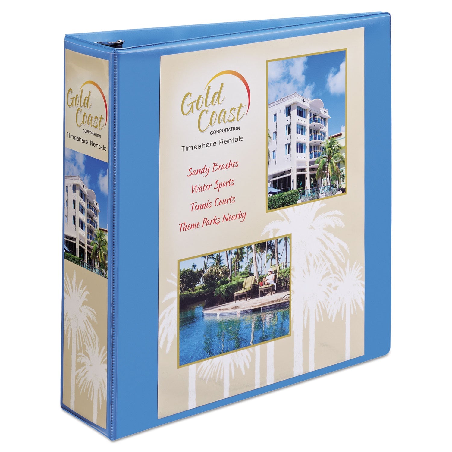 Heavy-Duty Non Stick View Binder | Light Blue, 2"