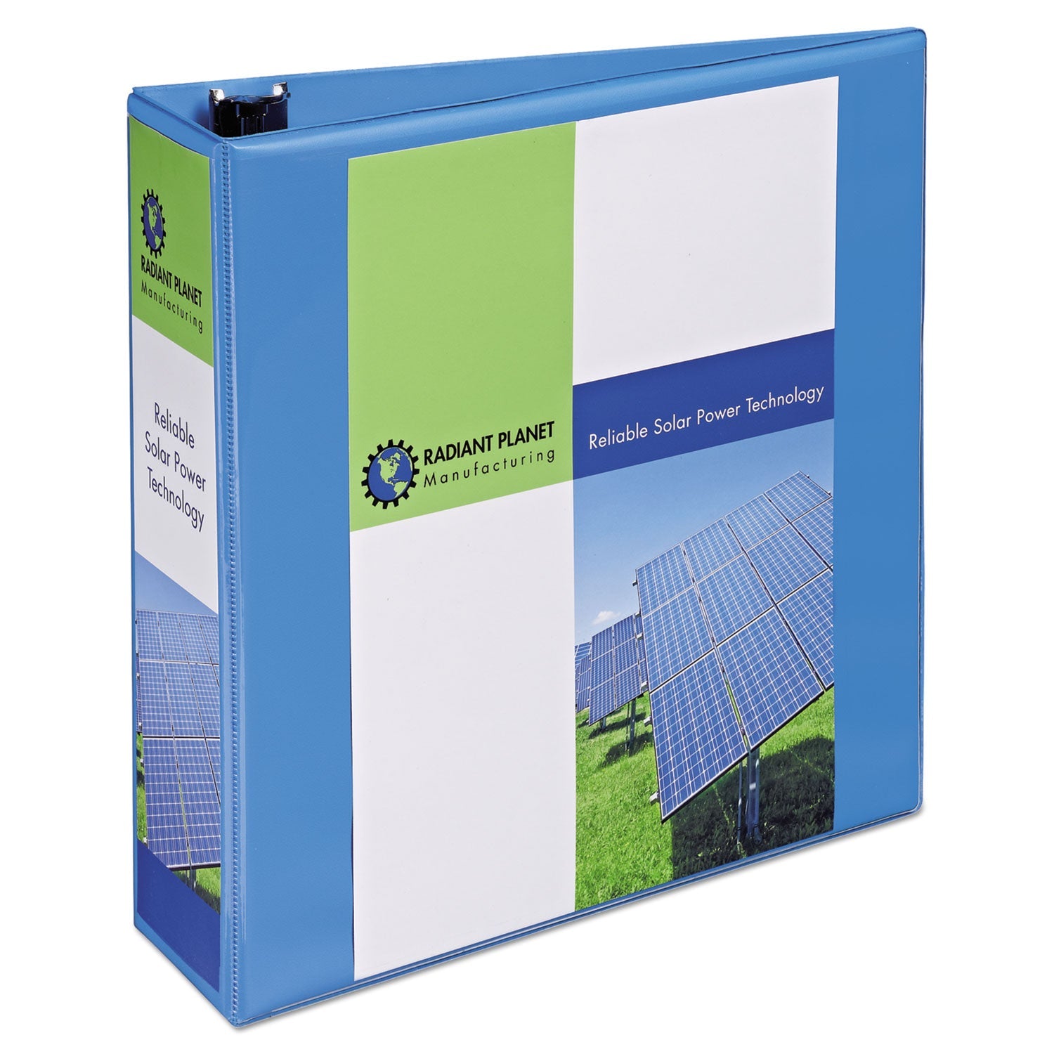 Avery® Heavy-Duty Non Stick View Binder With Durahinge And Slant Rings, 3 Rings, 3" Capacity, 11 X 8.5, Light Blue, (5601)