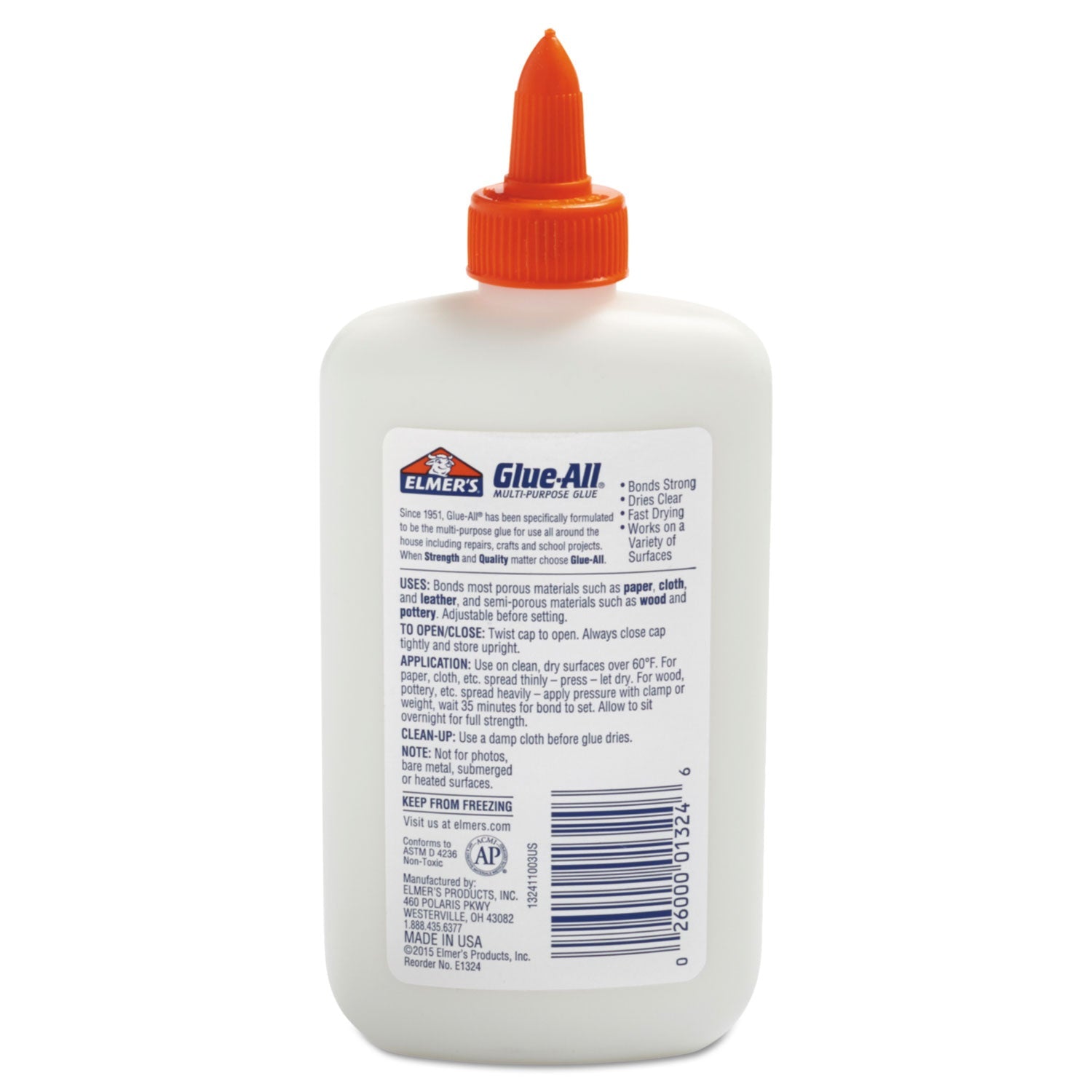Elmer's® Glue-All White Glue, 7.63 Oz, Dries Clear