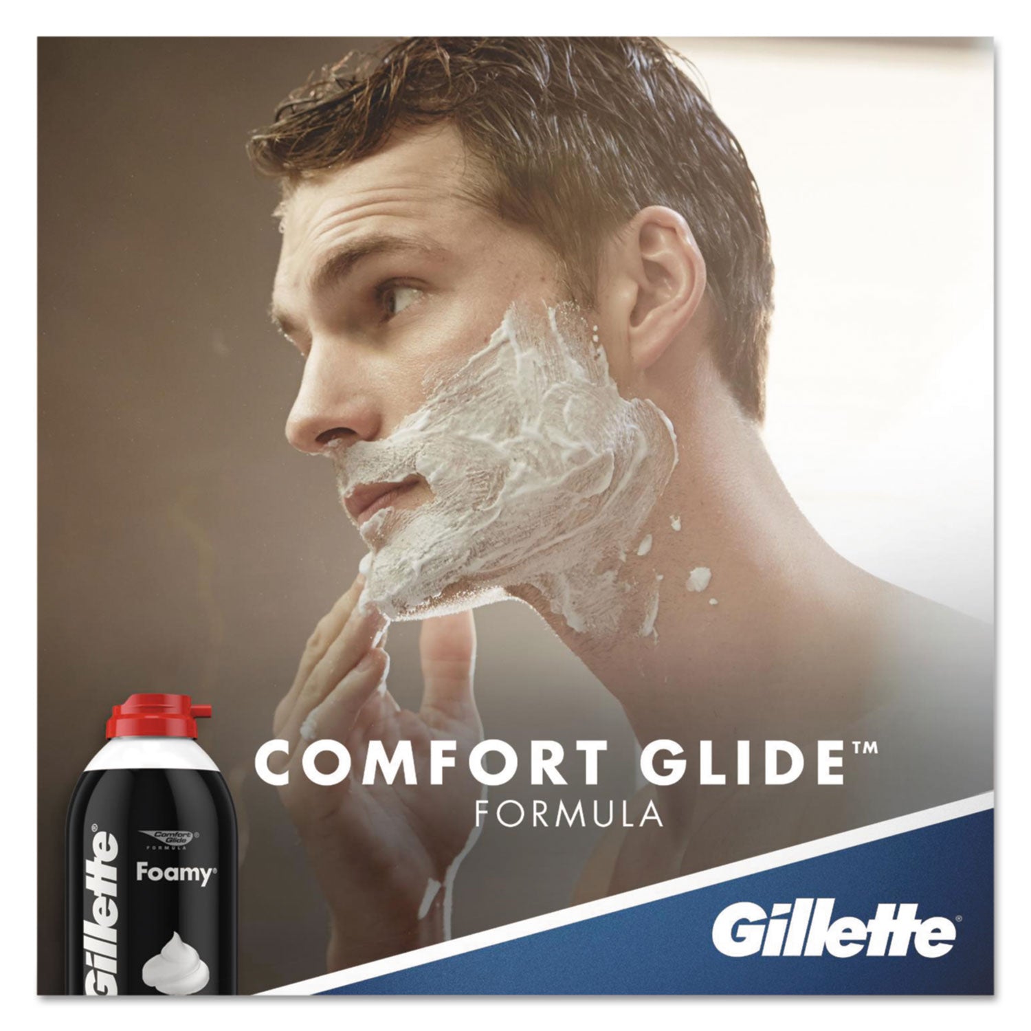 Gillette® Foamy Shave Cream, Original Scent, 2 Oz Aerosol Spray Can, 48/carton