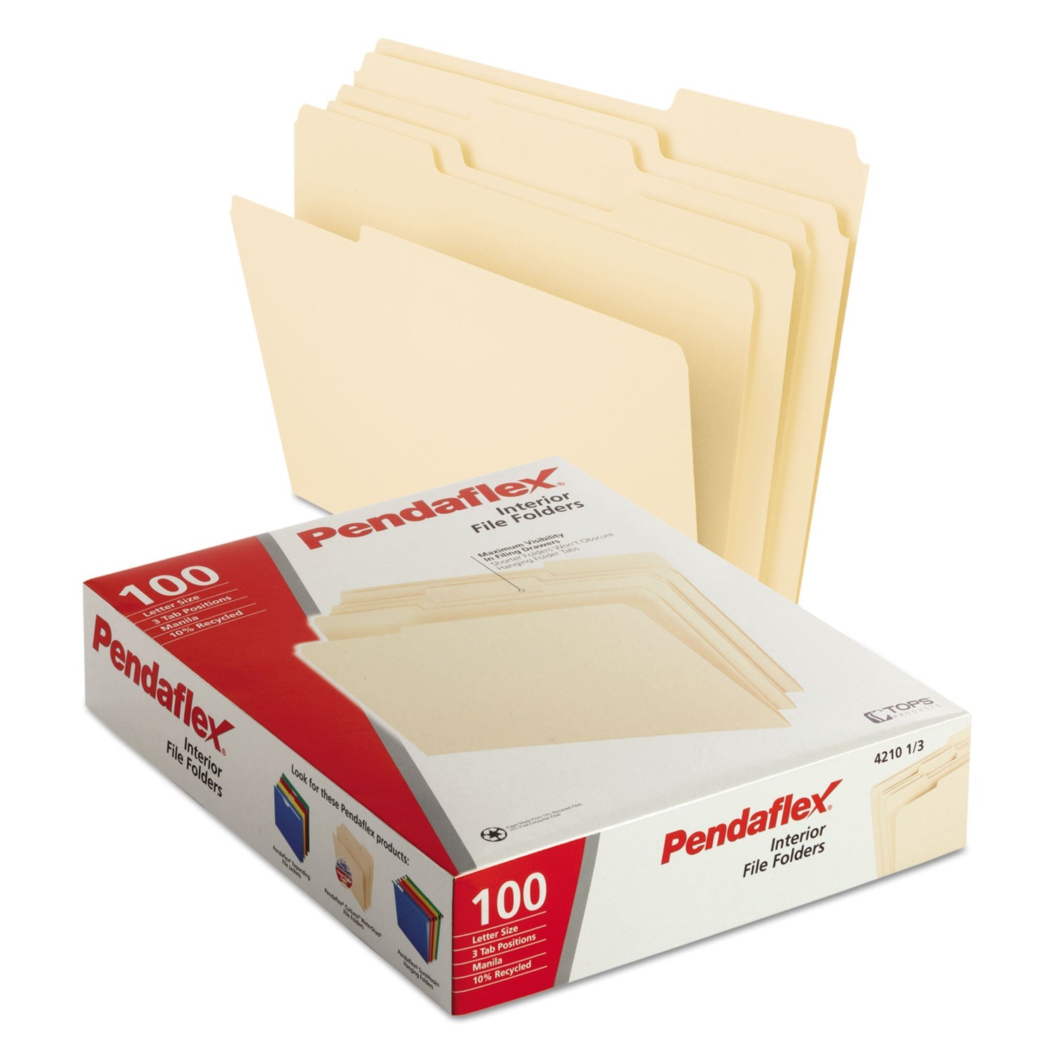 Interior File Folders | Letter Size | 100-Box