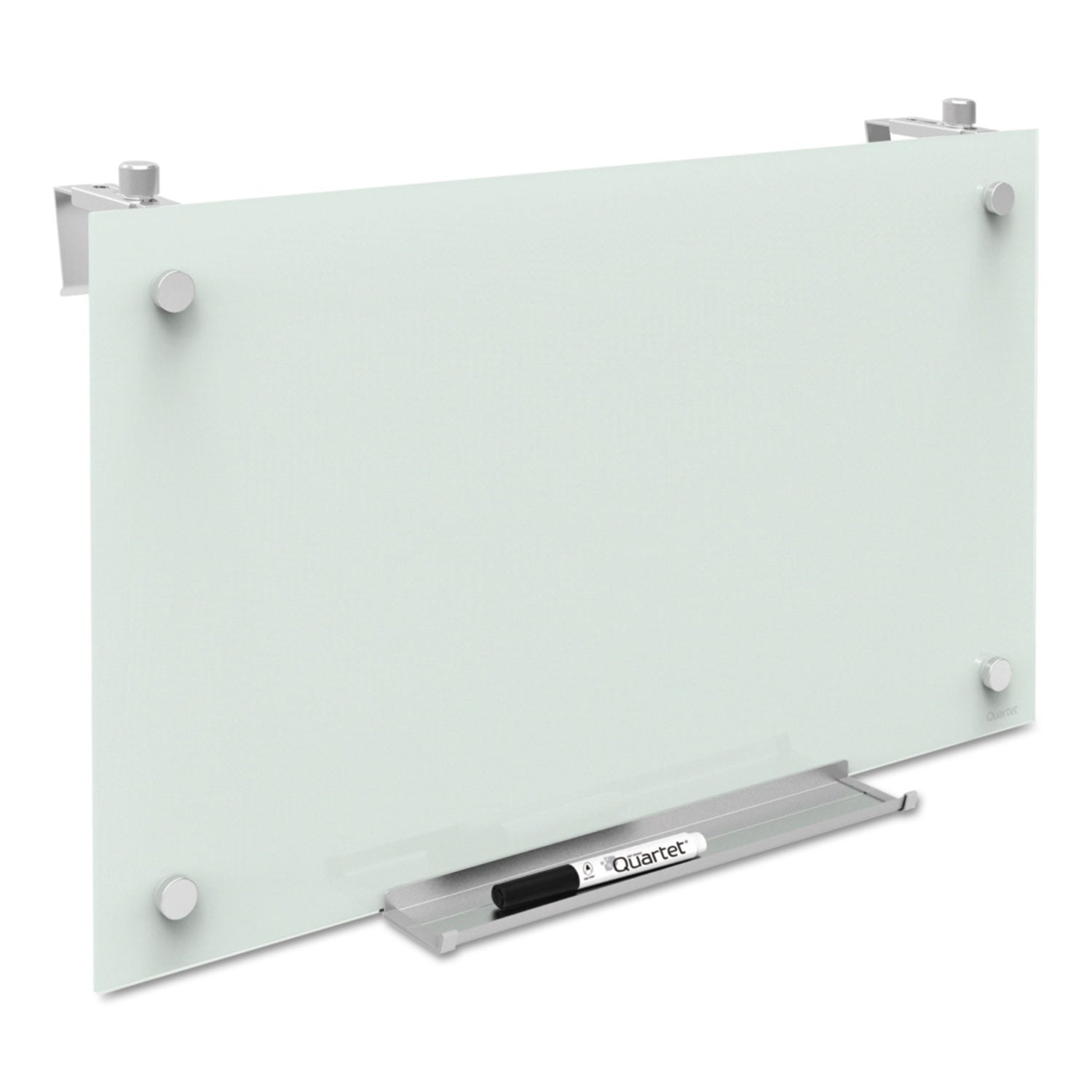 Quartet® Infinity Magnetic Glass Dry Erase Cubicle Board, 30" x 18", White Surface