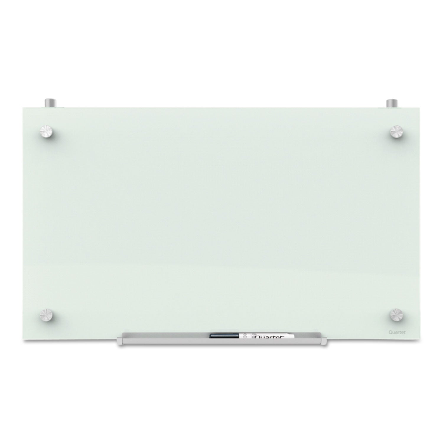 Quartet® Infinity Magnetic Glass Dry Erase Cubicle Board, 30" x 18", White Surface