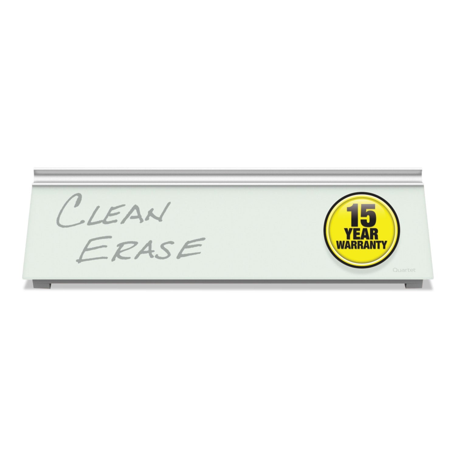 Quartet® Glass Dry Erase Desktop Computer Pad, 18" x 6", White Surface