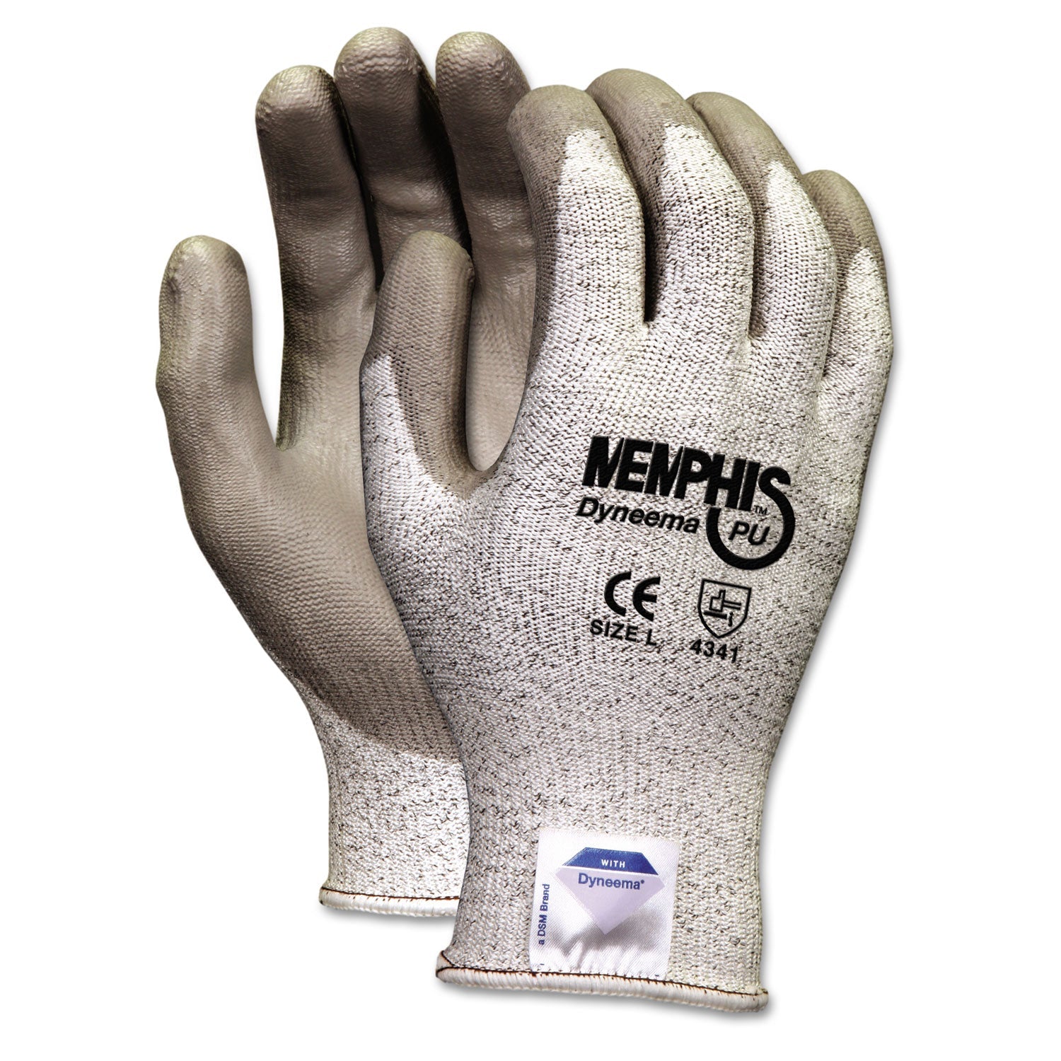 Dyneema Polyurethane Gloves | X-Large, White/Gray