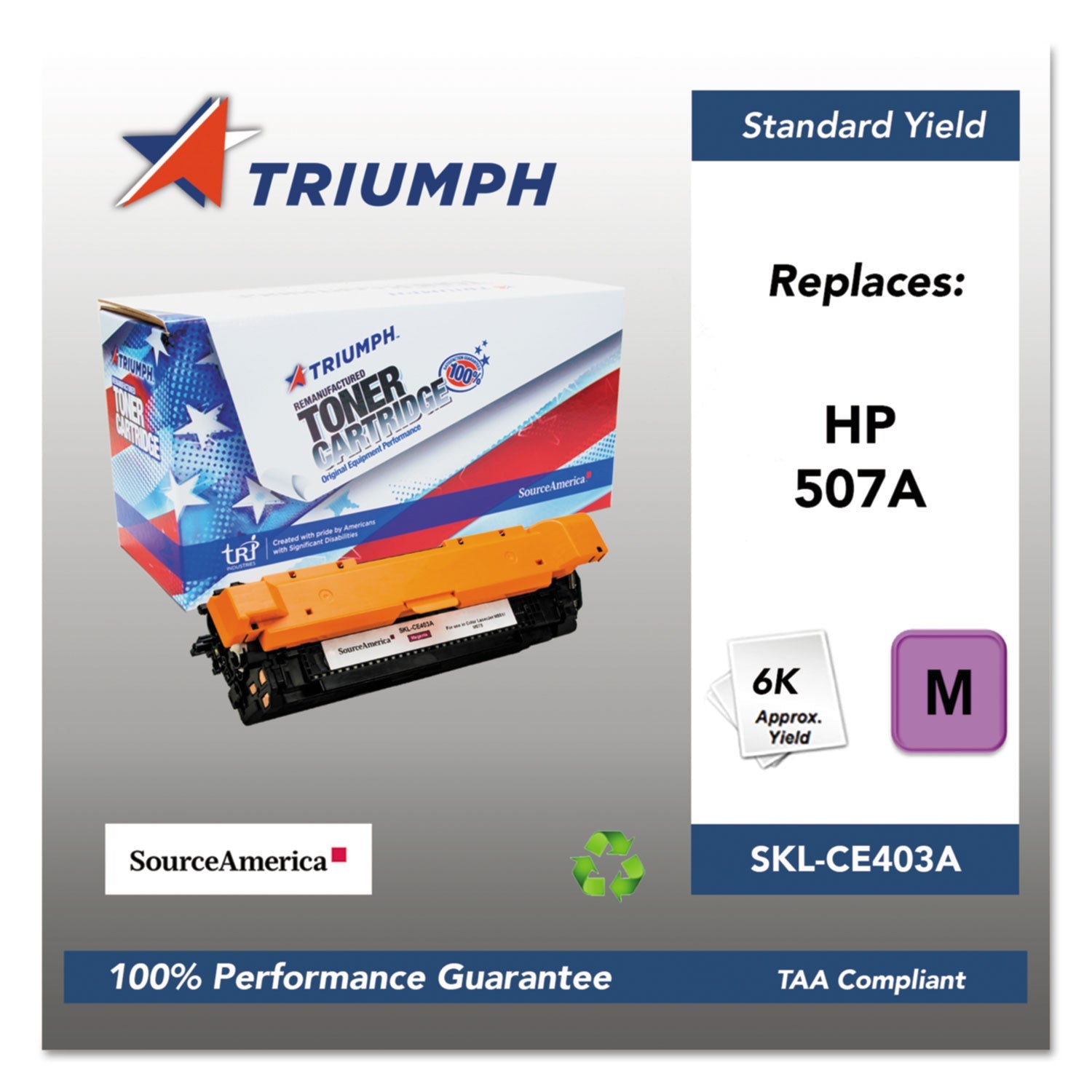 Remanufactured Toner | Triumph™ Ce403a Magenta