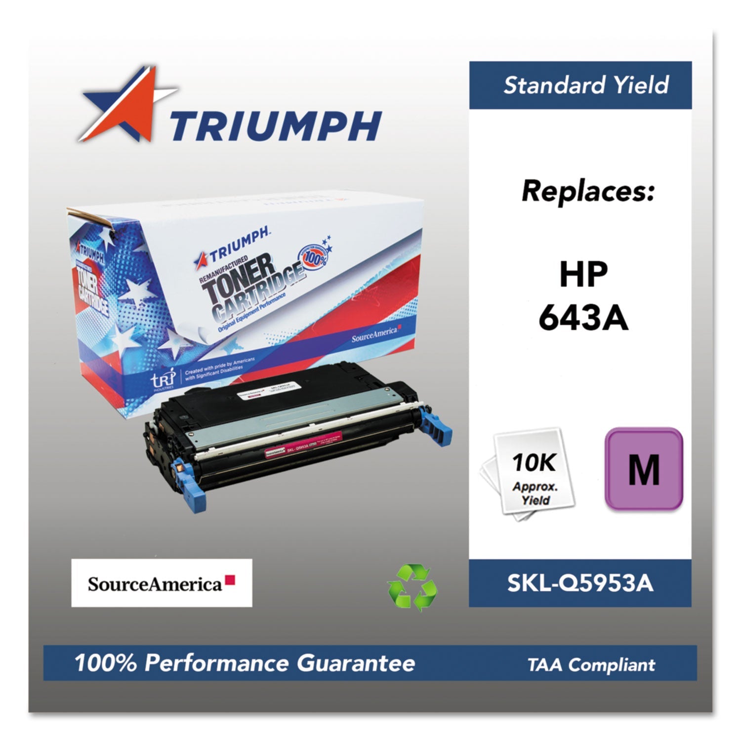 Remanufactured Toner | Triumph™ Q5953a Magenta