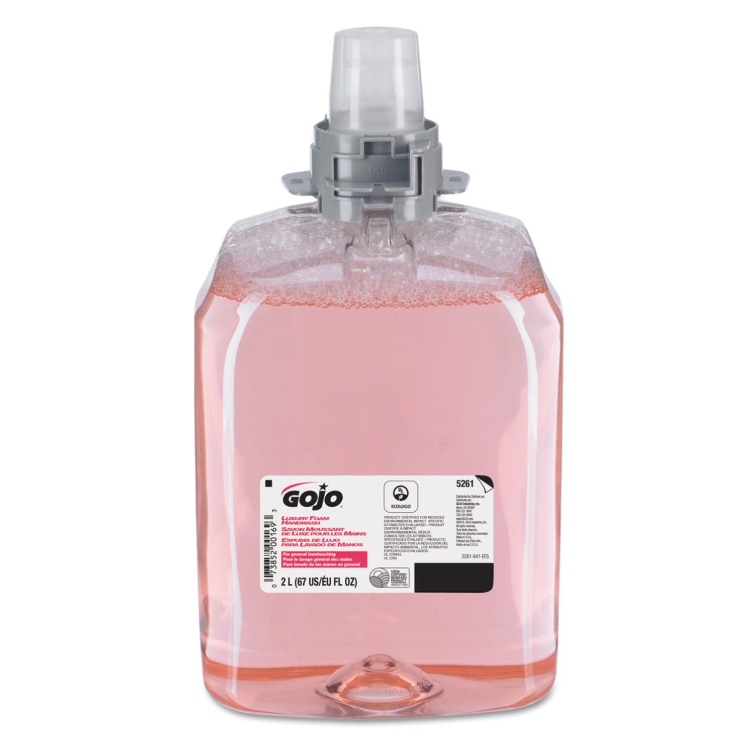 GOJO® Luxury Foam Handwash Refill for FMX-20 Dispenser, Refreshing Cranberry Scent, 2,000 mL, 2/Carton