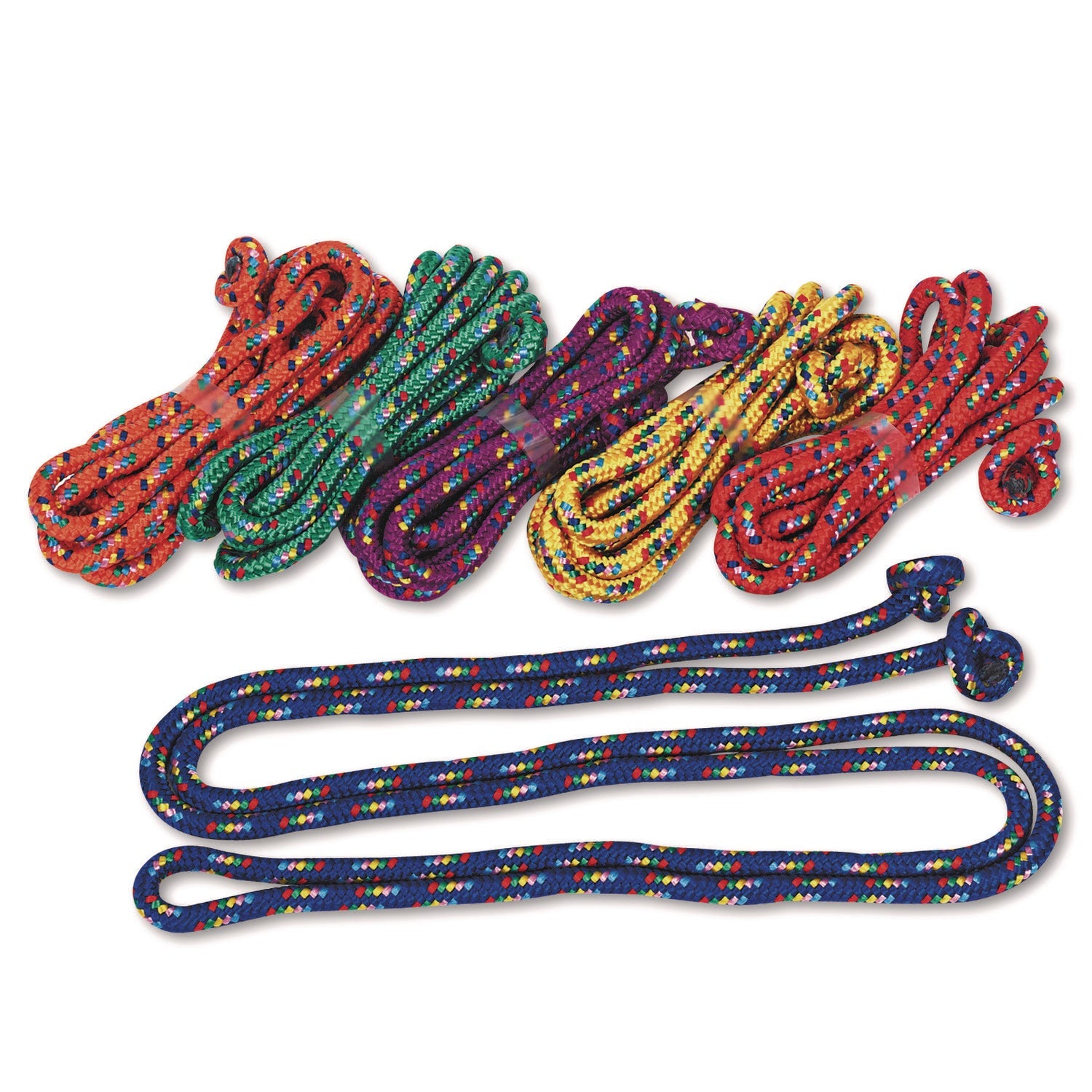 Braided Nylon Jump Ropes | 8 ft 6-Pack