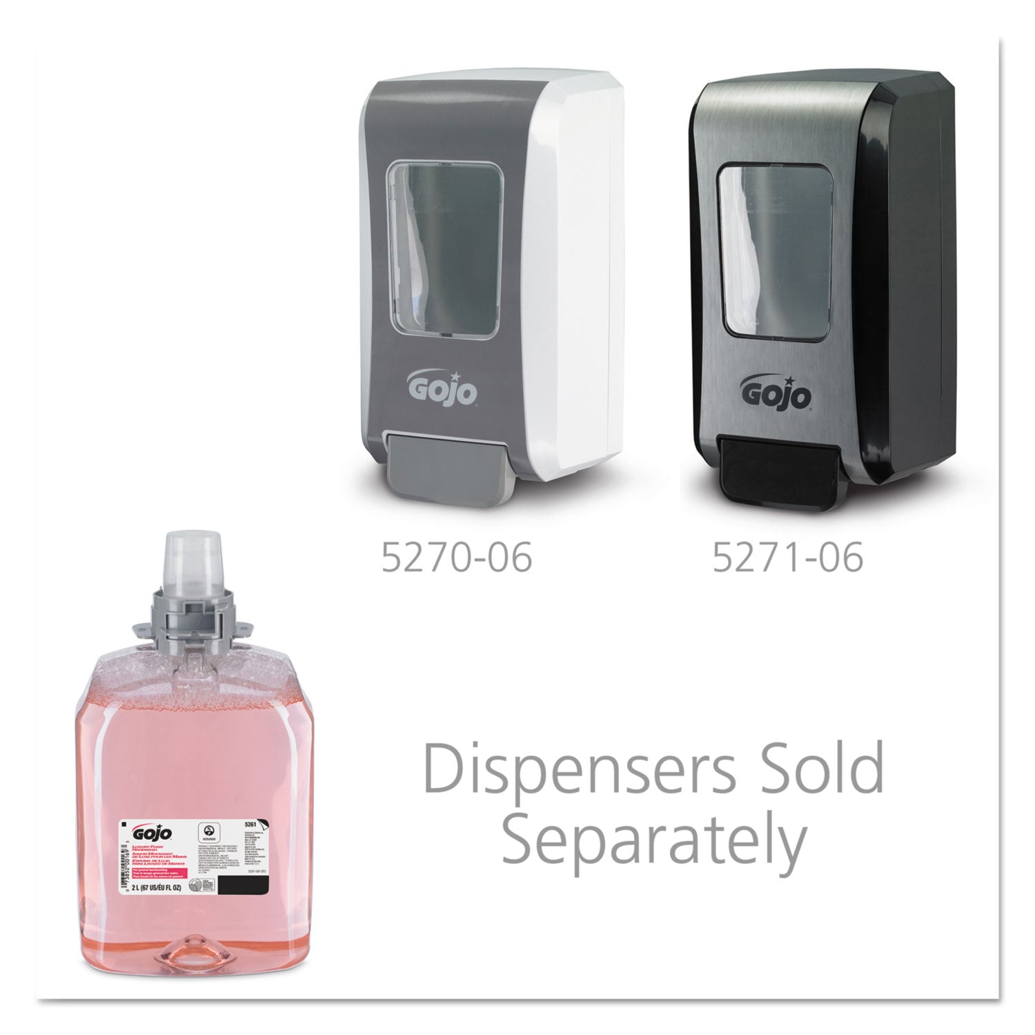 GOJO® Luxury Foam Handwash Refill for FMX-20 Dispenser, Refreshing Cranberry Scent, 2,000 mL, 2/Carton