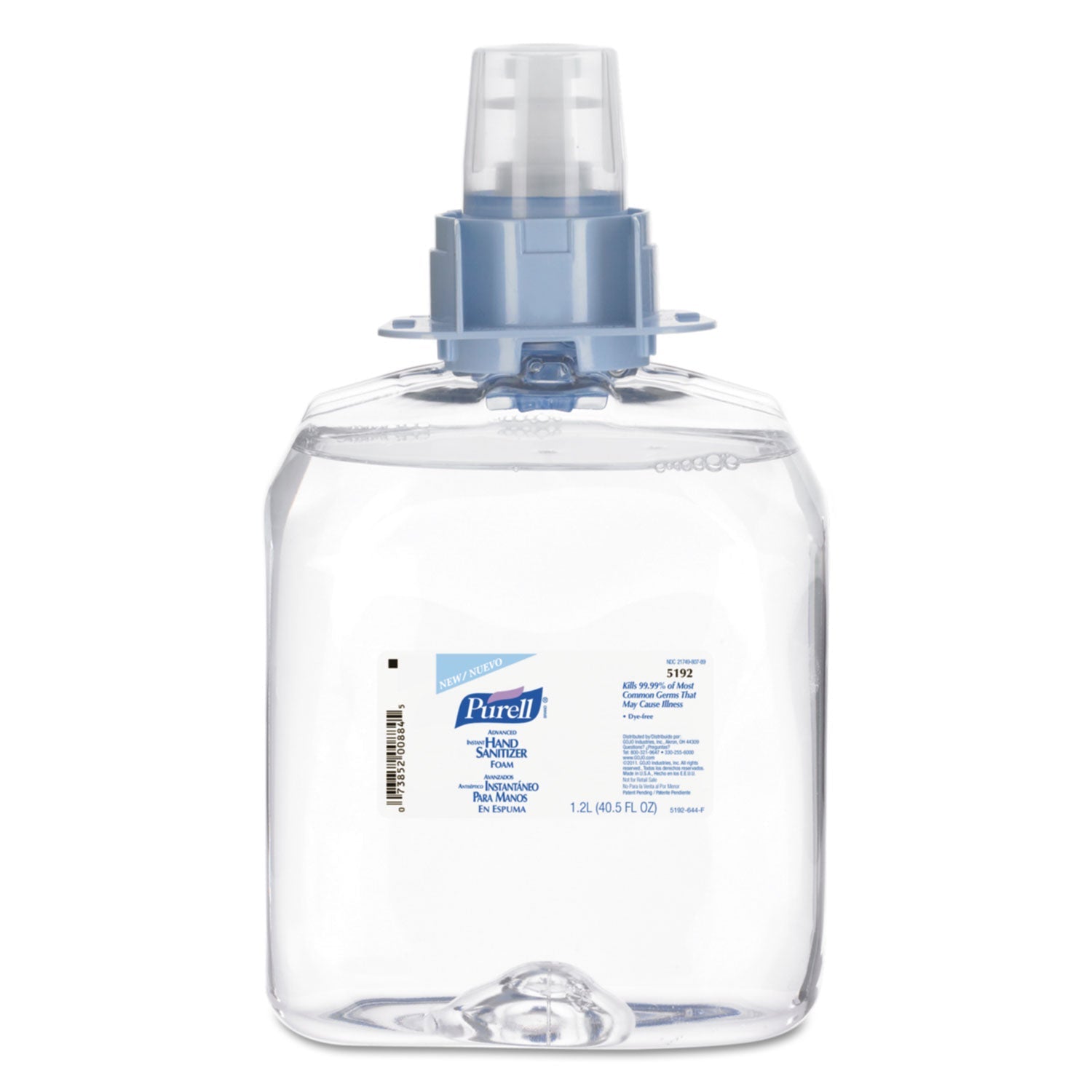 PURELL® Advanced Hand Sanitizer Foam, For Cs4 And Fmx-12 Dispensers, 1,200 Ml Refill, Unscented
