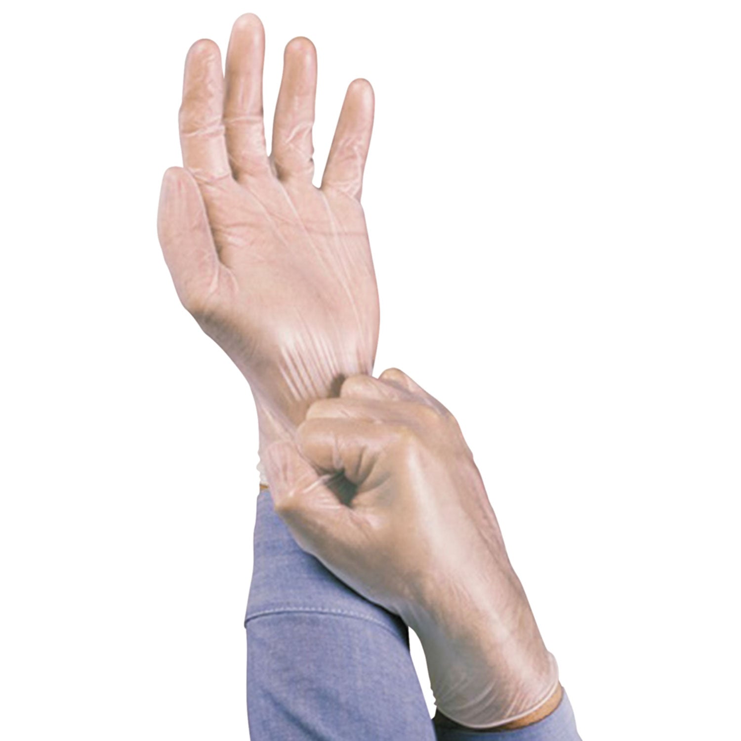 AnsellPro Dura-Touch 5 Mil Pvc Disposable Gloves, Medium, Clear, 100/box
