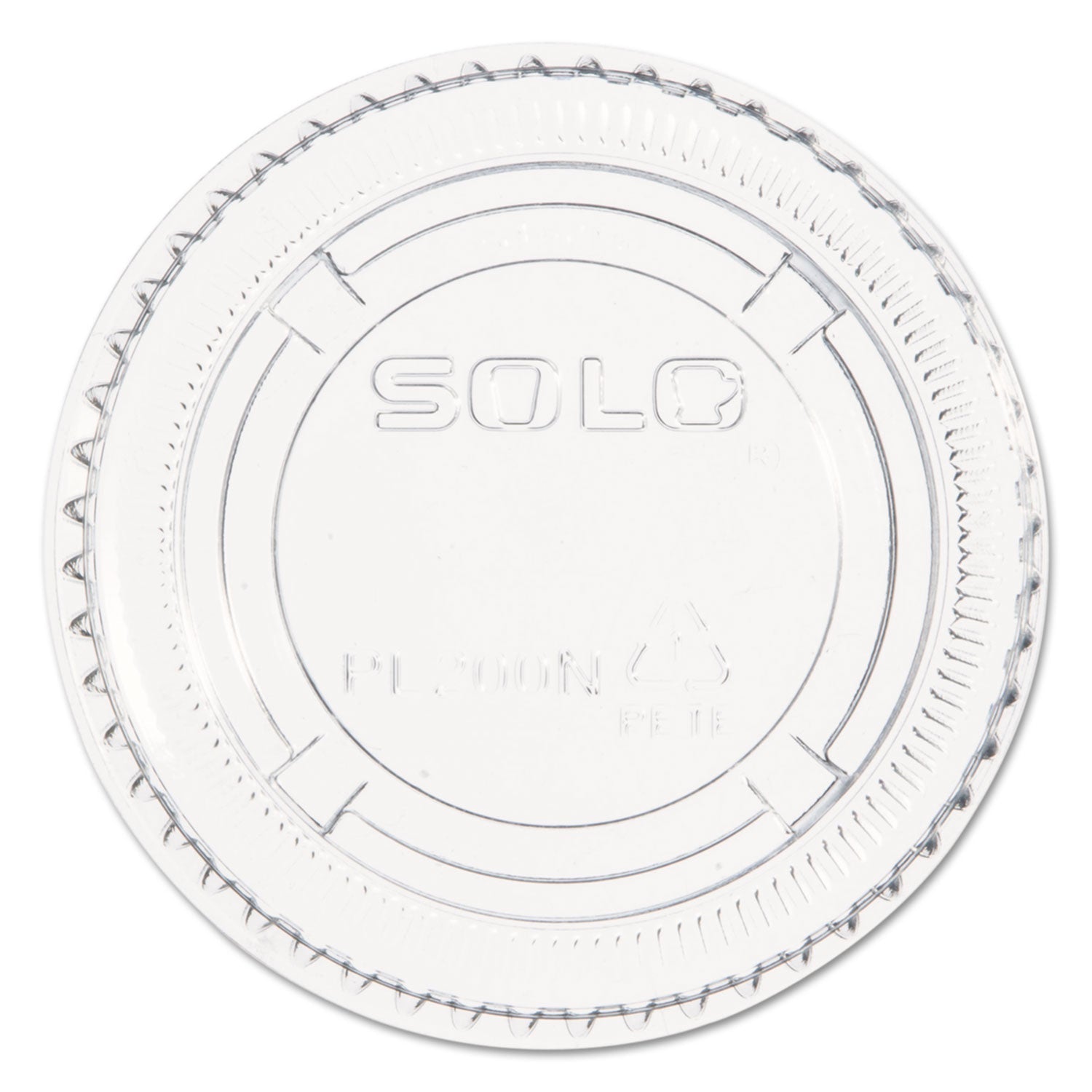 Dart® Portion/Souffle Cup Lids, Fits 1.5 oz to 2.5 oz Portion Cups, Plastic, Clear, 2,500/Carton