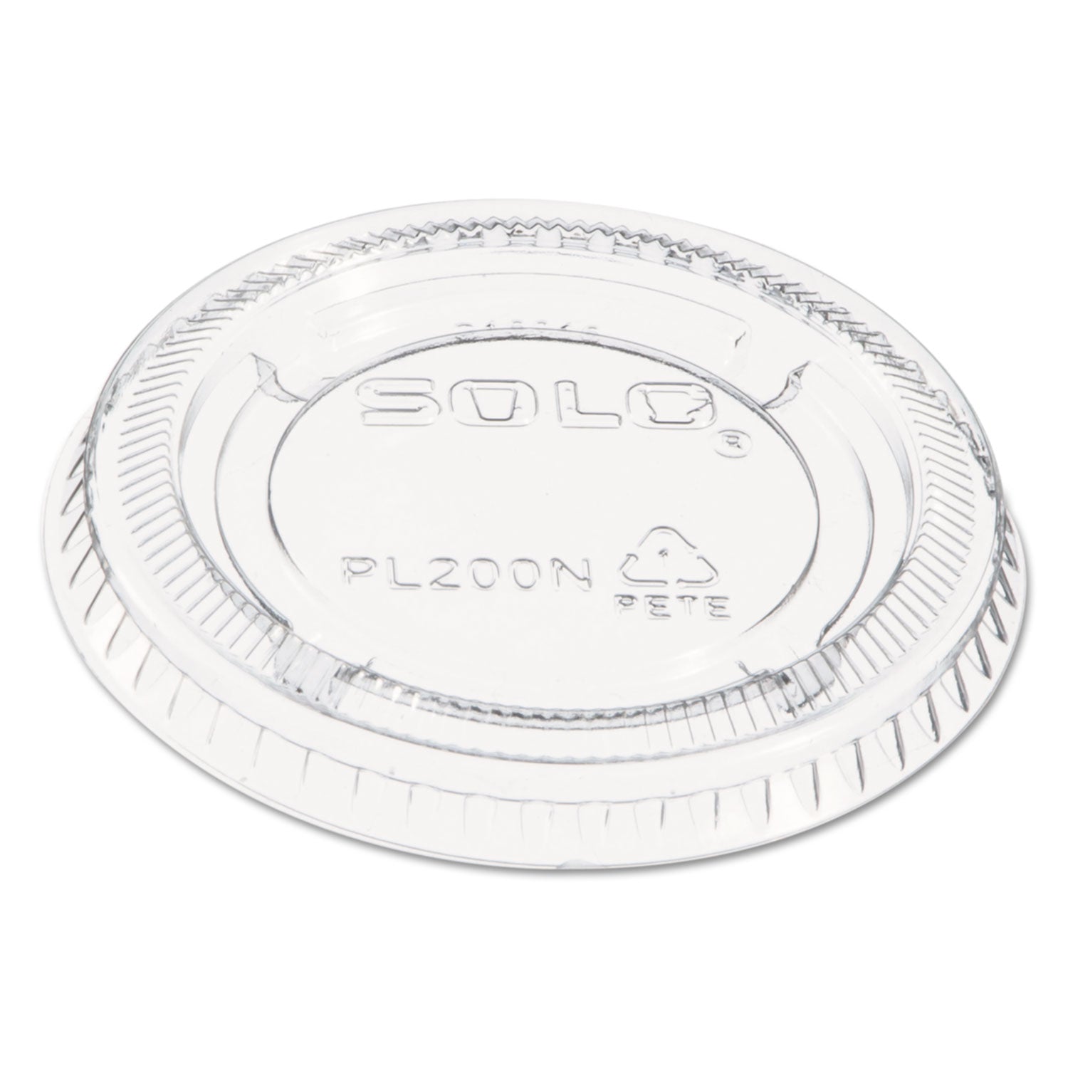 Dart® Portion/Souffle Cup Lids, Fits 1.5 oz to 2.5 oz Portion Cups, Plastic, Clear, 2,500/Carton