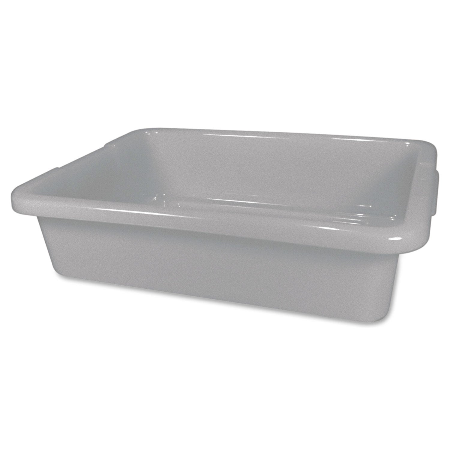 Rubbermaid® Commercial Bus/utility Tote, 20" X 15" X 5", Gray