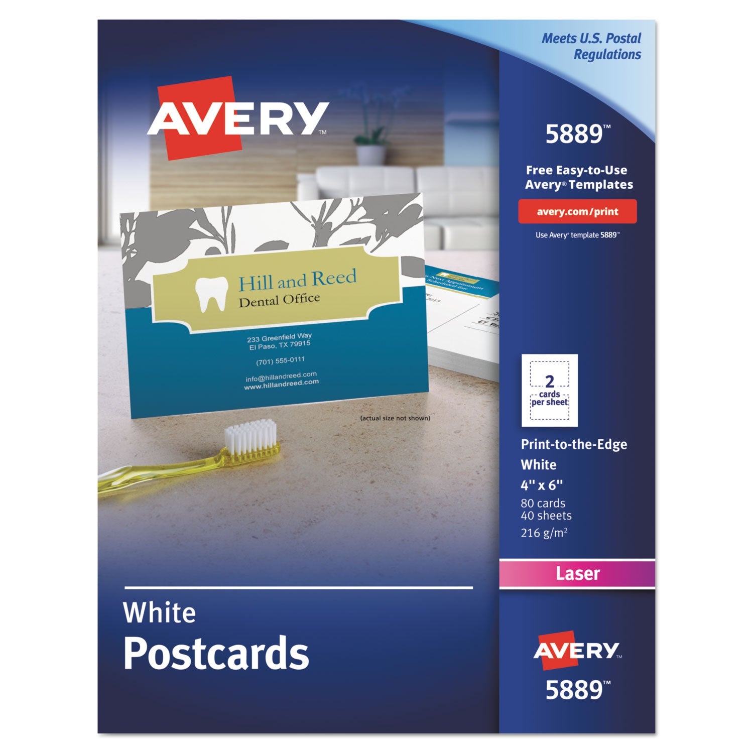 Printable Postcards | 4x6 Matte White | 80 Cards