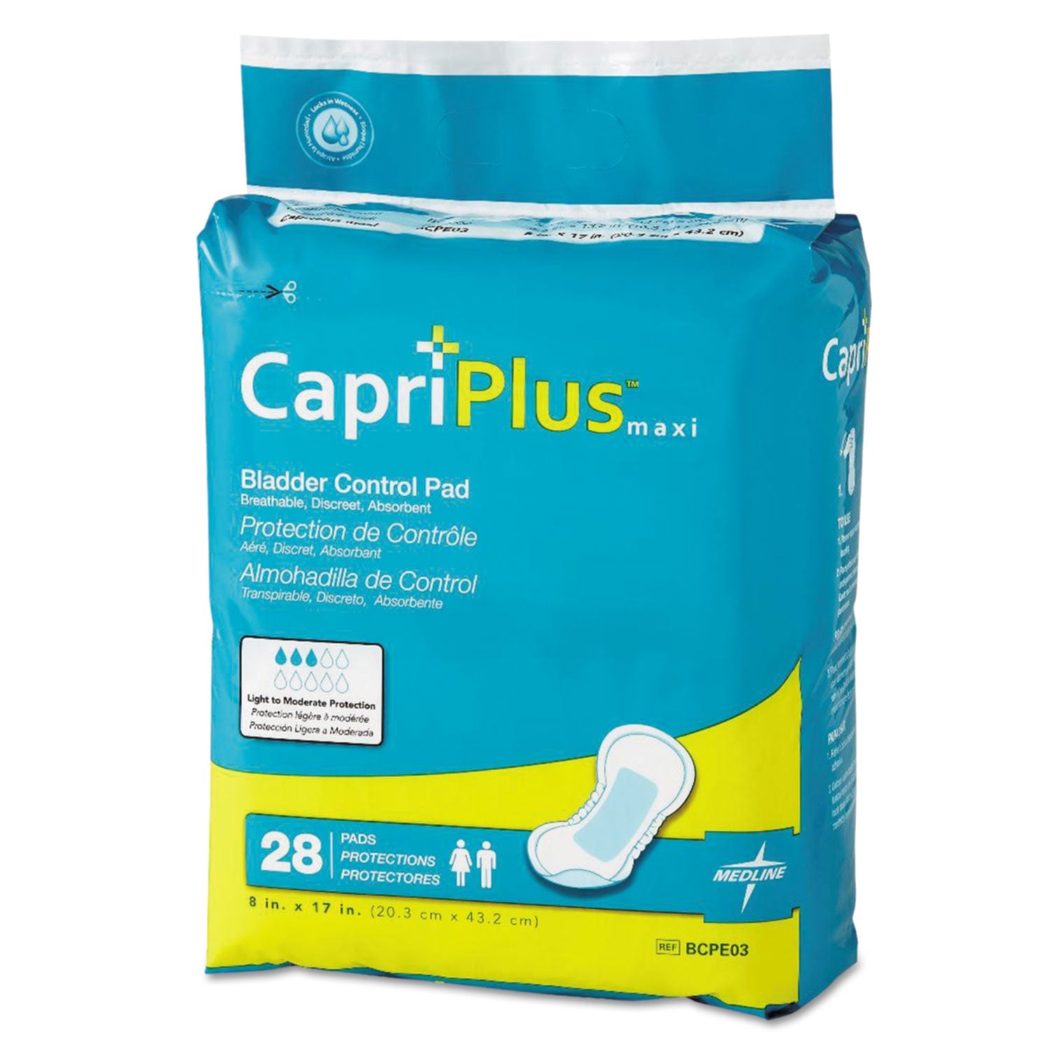 Medline Capri Plus Bladder Control Pads | Ultra+