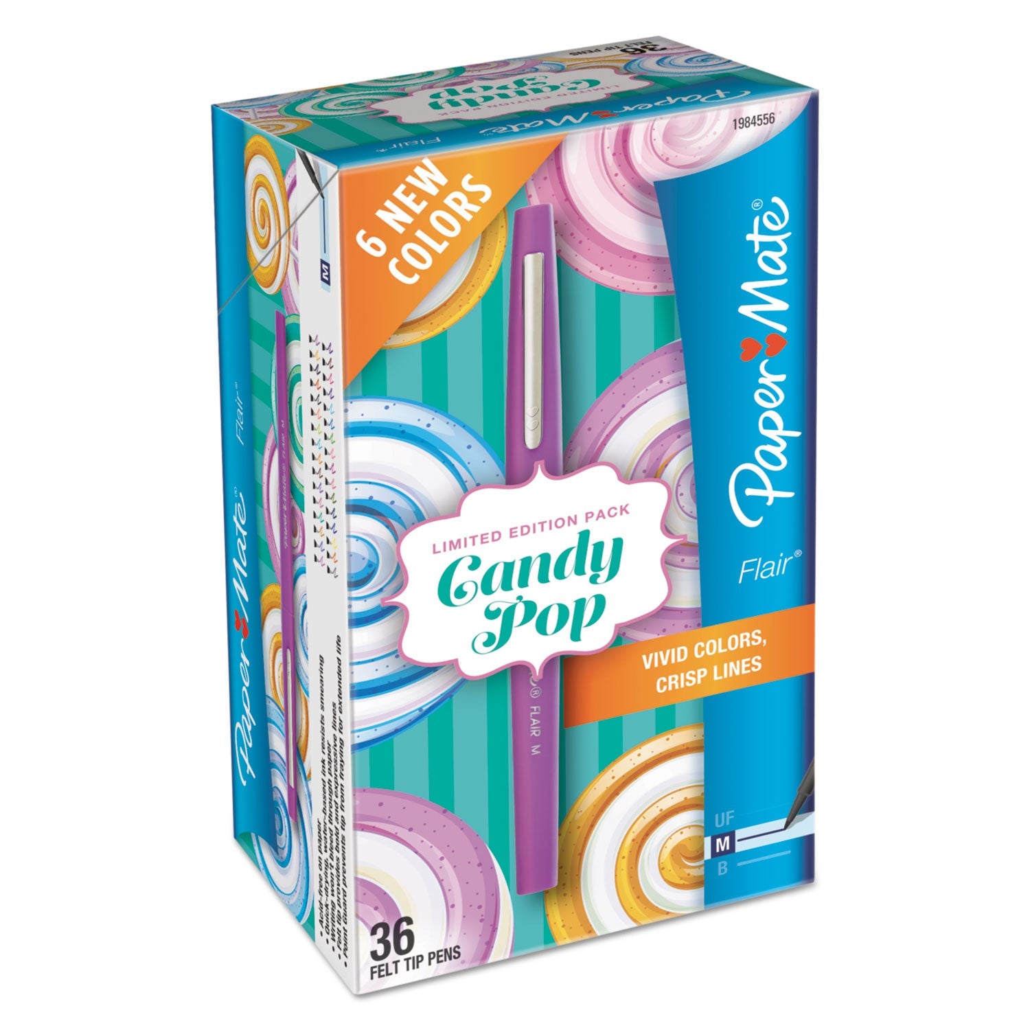 Paper Mate Flair Candy Pop Felt Tip Pens | 36-Pk