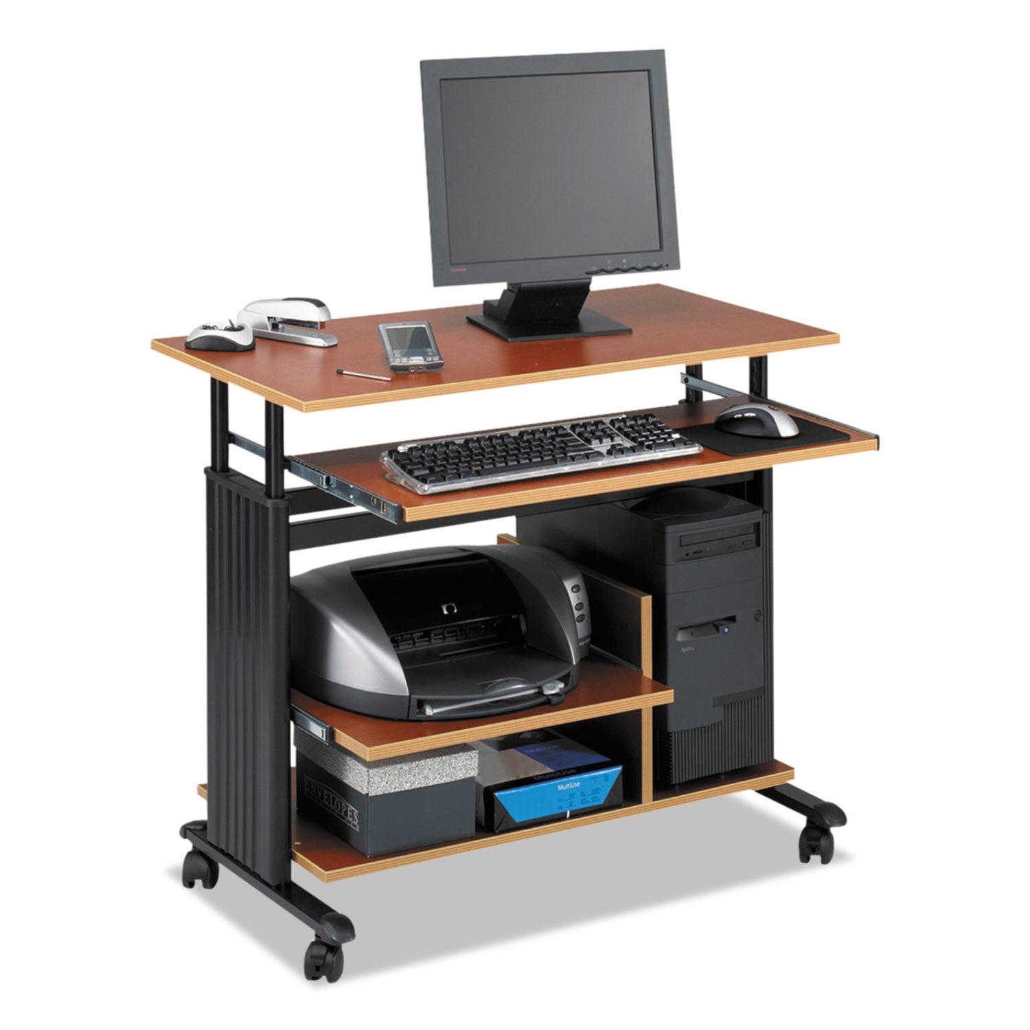 Adjustable Computer Desk | Safco® Muv Mini-Tower