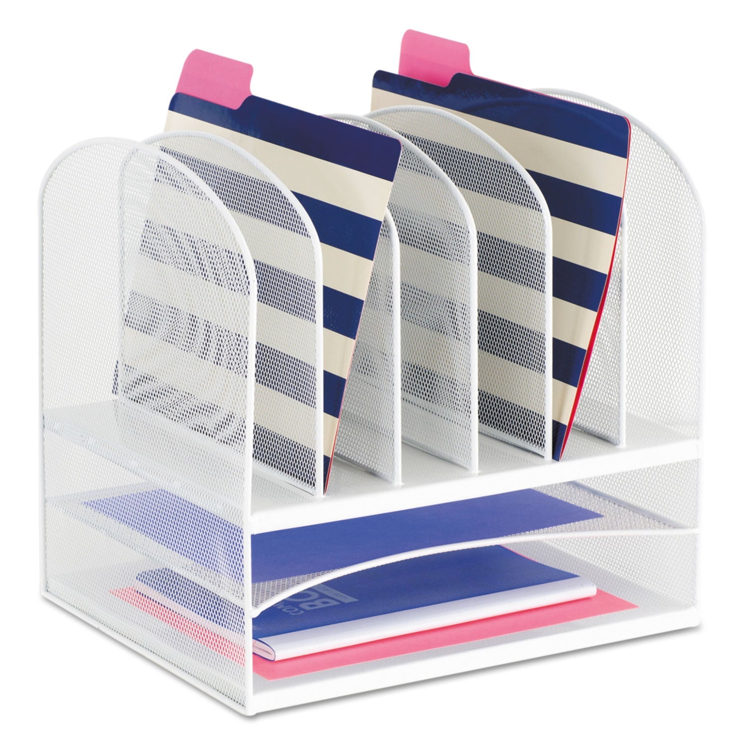 Onyx Mesh Desk Organizer | White