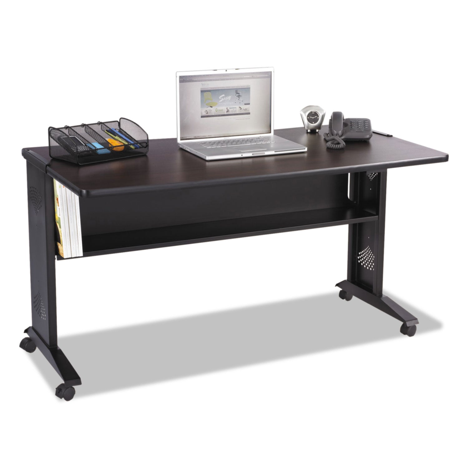 Mobile Computer Desk | Reversible Top