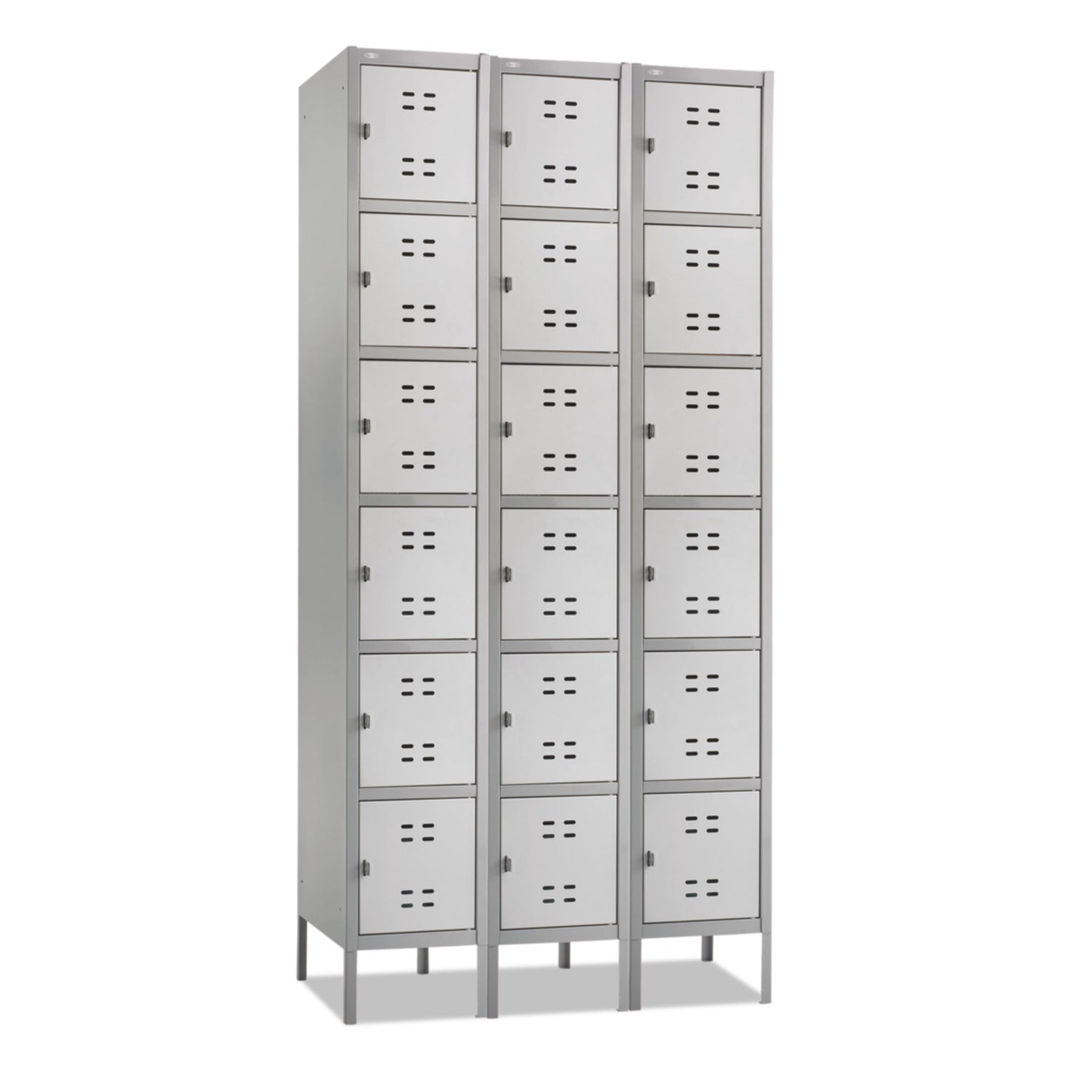 Three-Column Box Locker | Safco | Two-Tone Gray