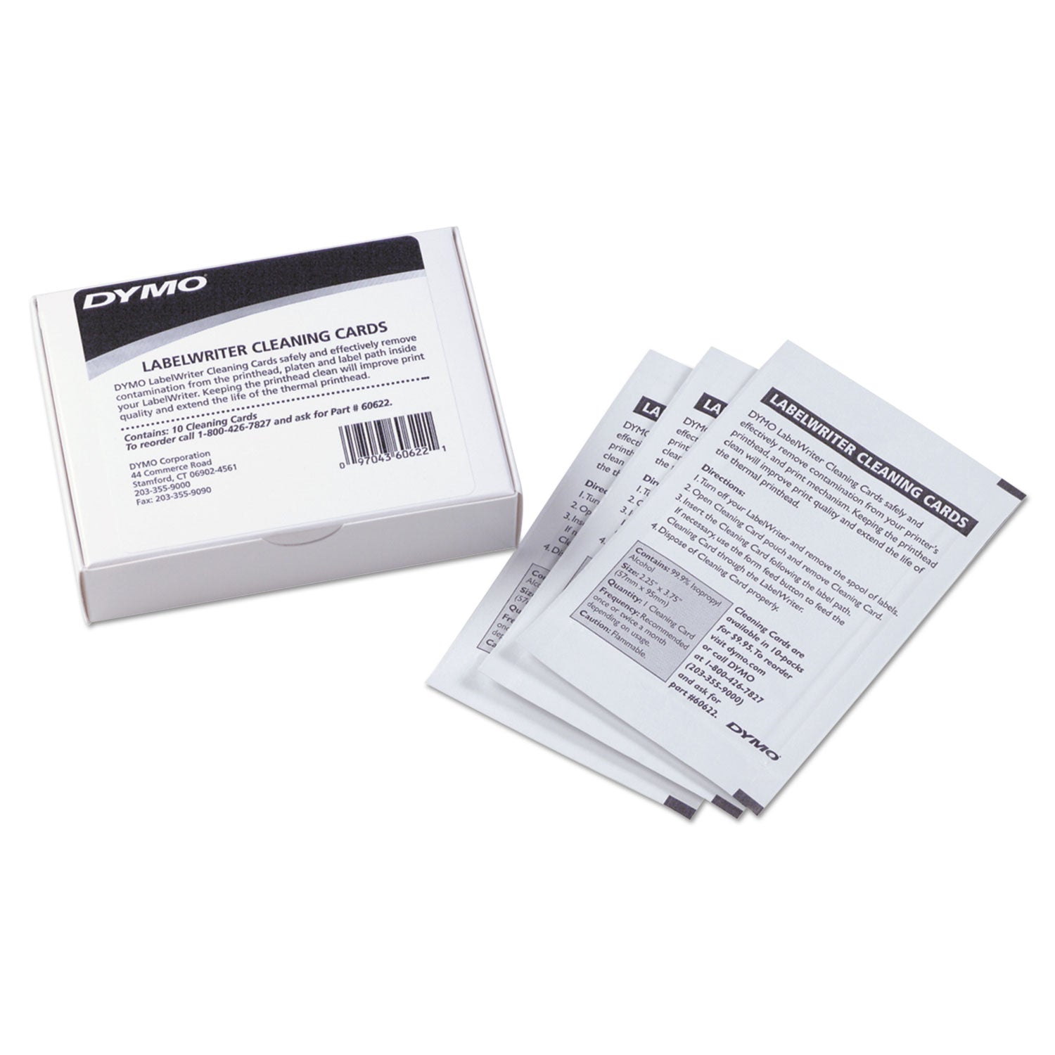 DYMO® Labelwriter Cleaning Cards, 10/box