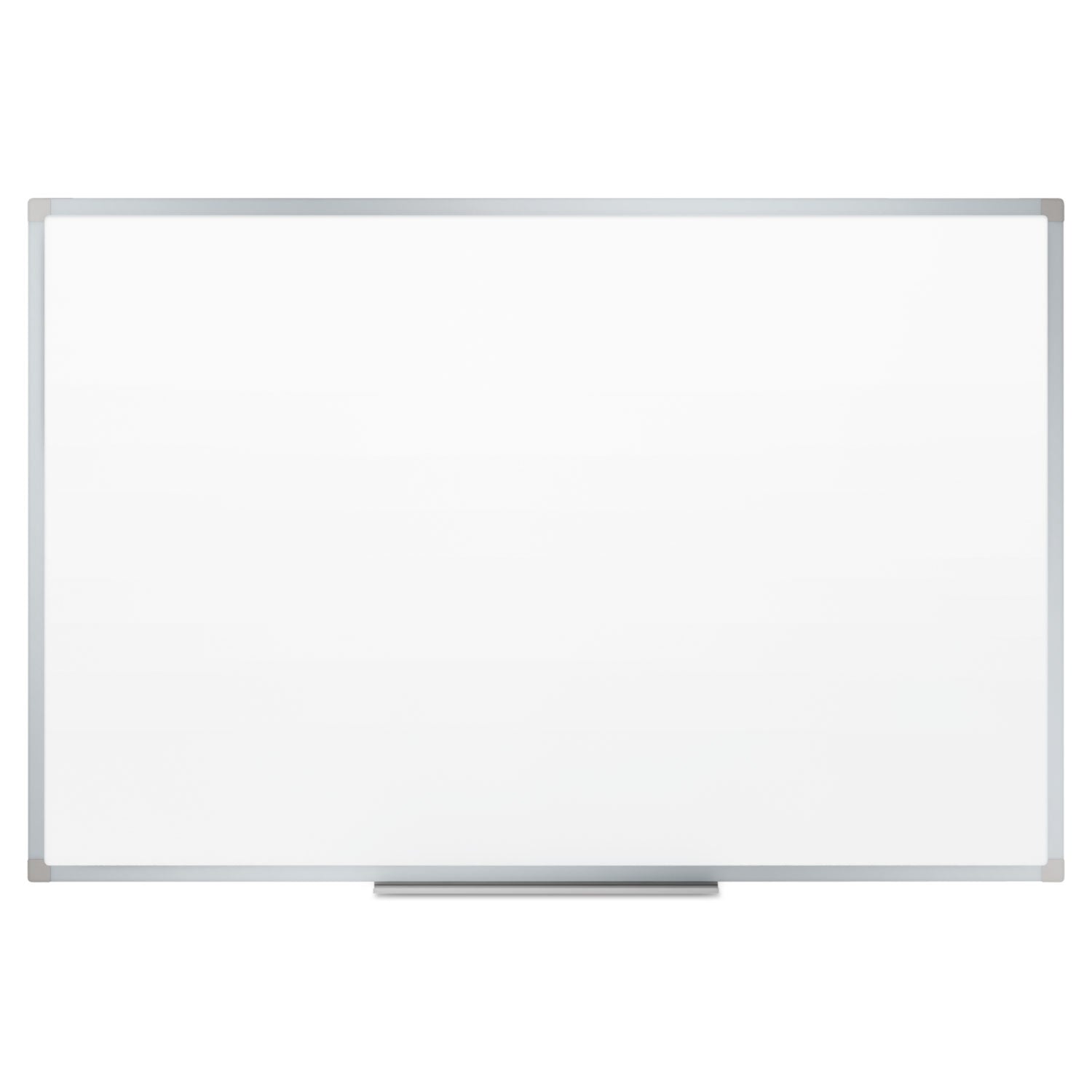 Mead® Dry Erase Board with Aluminum Frame, 72" x 48", White Surface, Satin Aluminum Frame