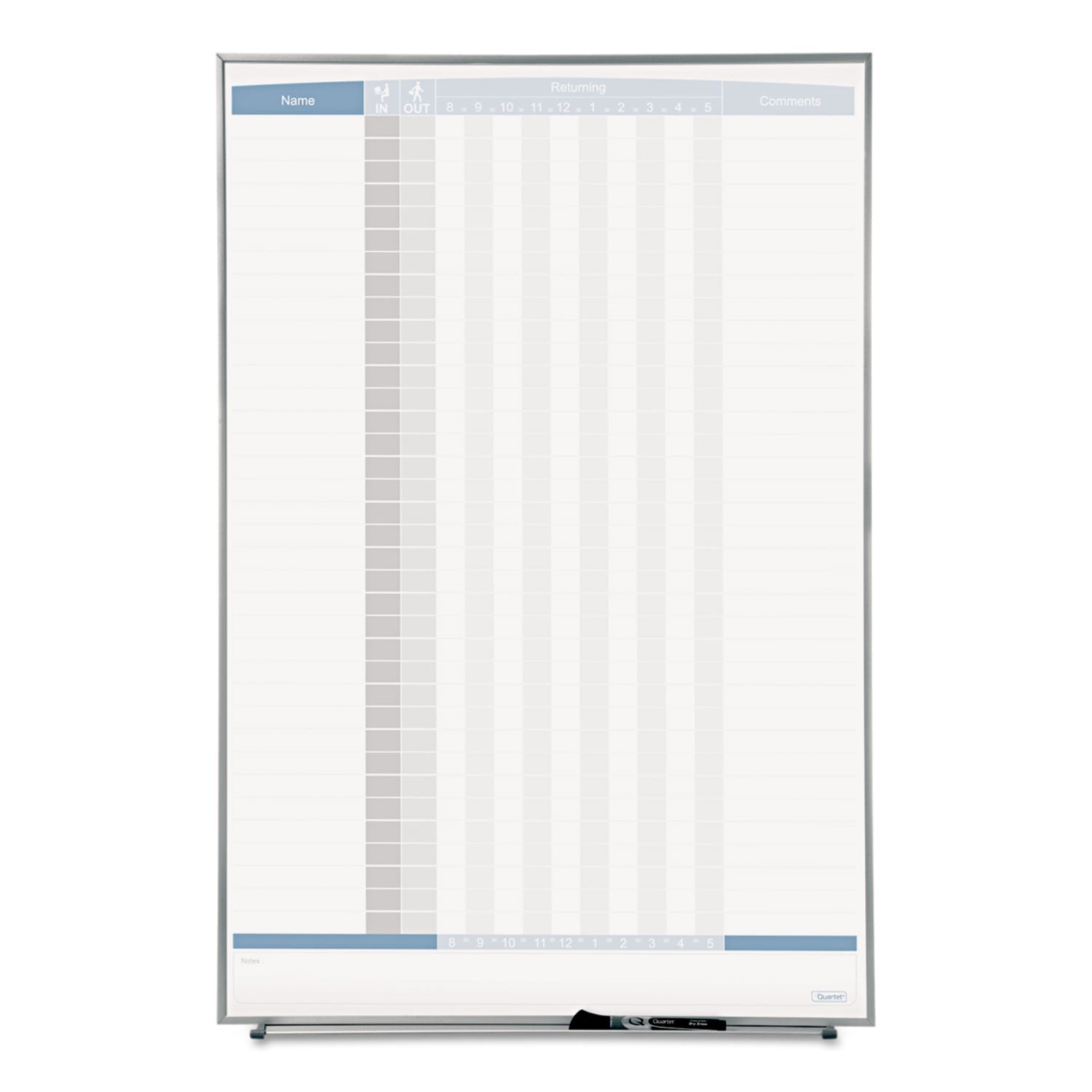 Quartet Matrix Employee In/Out Board | 36-Person