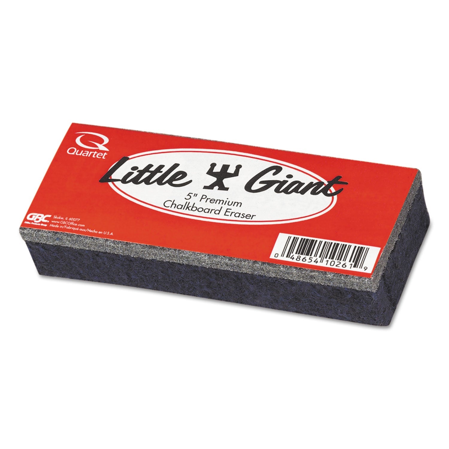 Quartet® Chalkboard Eraser, 5" X 2" X 1"