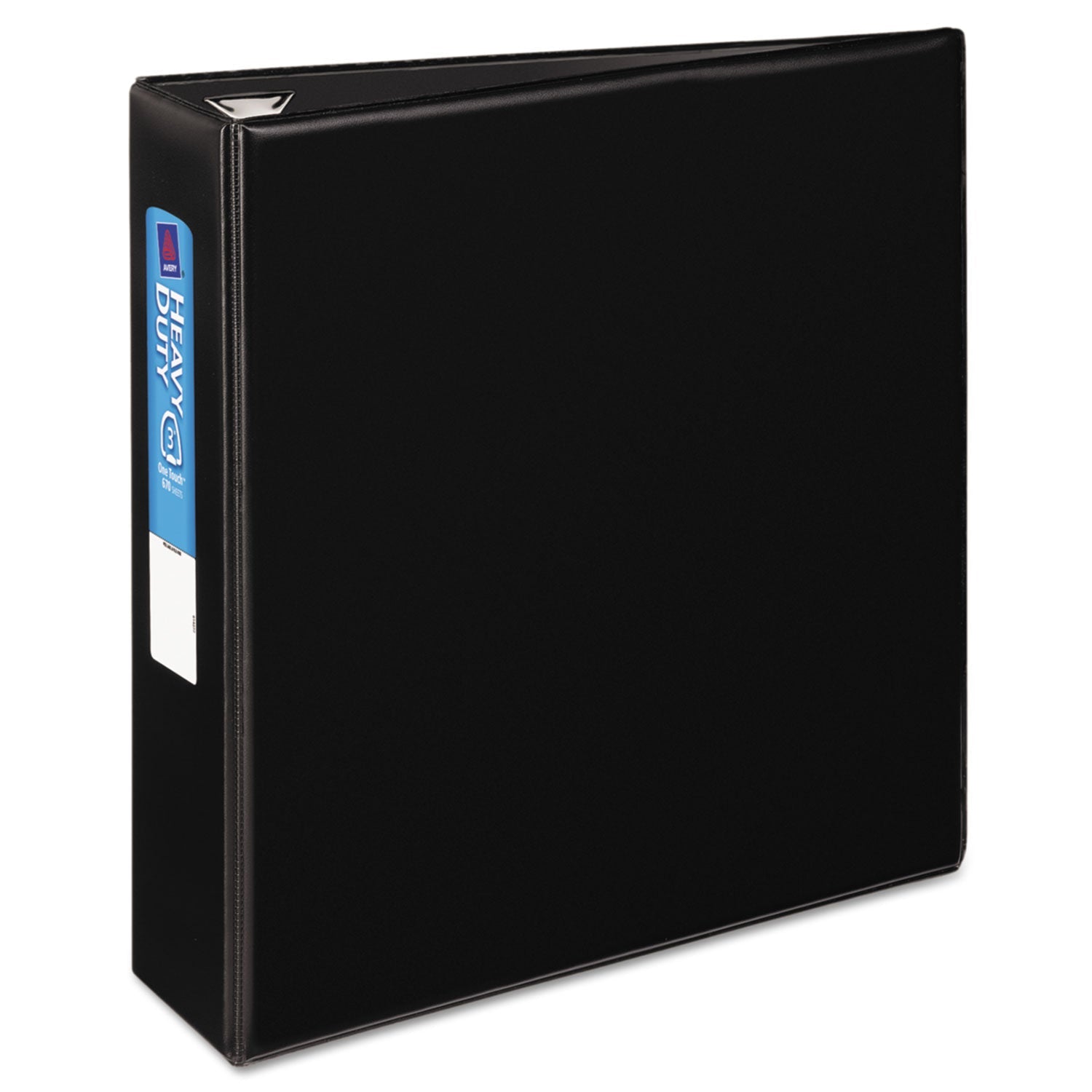 Avery® Heavy-Duty Non-View Binder With Durahinge And Locking One Touch Ezd Rings, 3 Rings, 3" Capacity, 11 X 8.5, Black