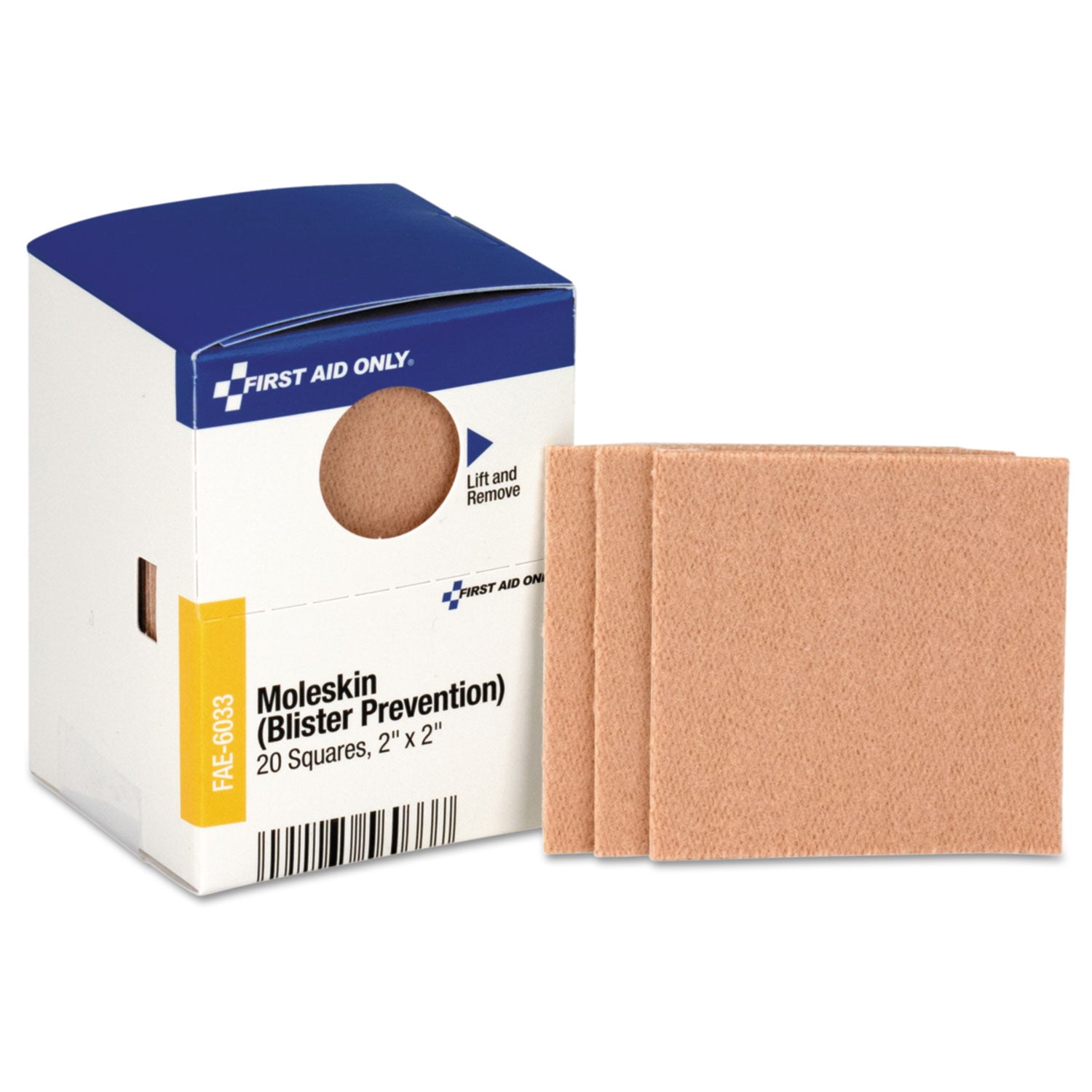 First Aid Cabinet Refill | Moleskin 2x2 20-Pack