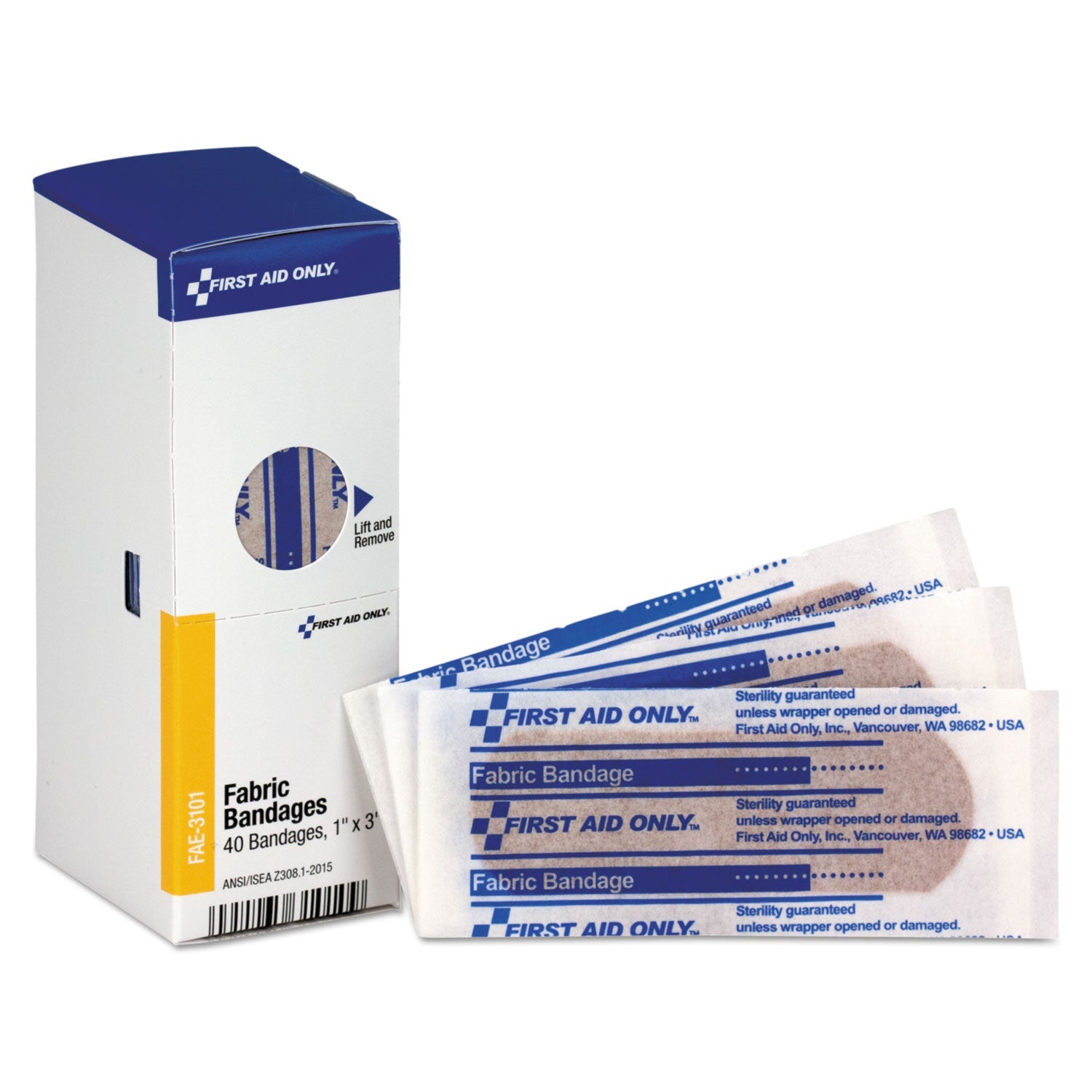 First Aid Cabinet Refill | Fabric Bandages 1x3