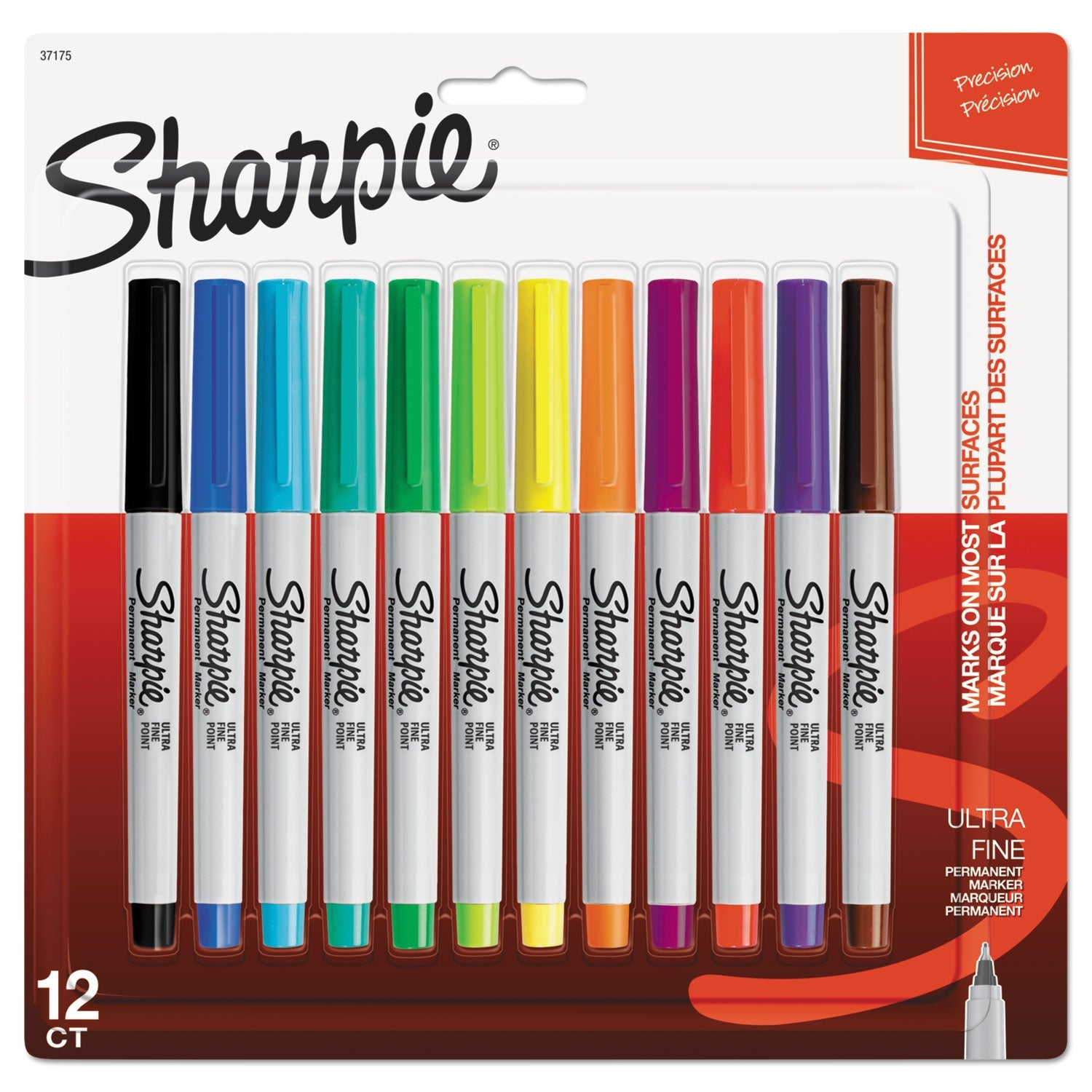 Ultra Fine Tip Permanent Marker | Assorted Dozen