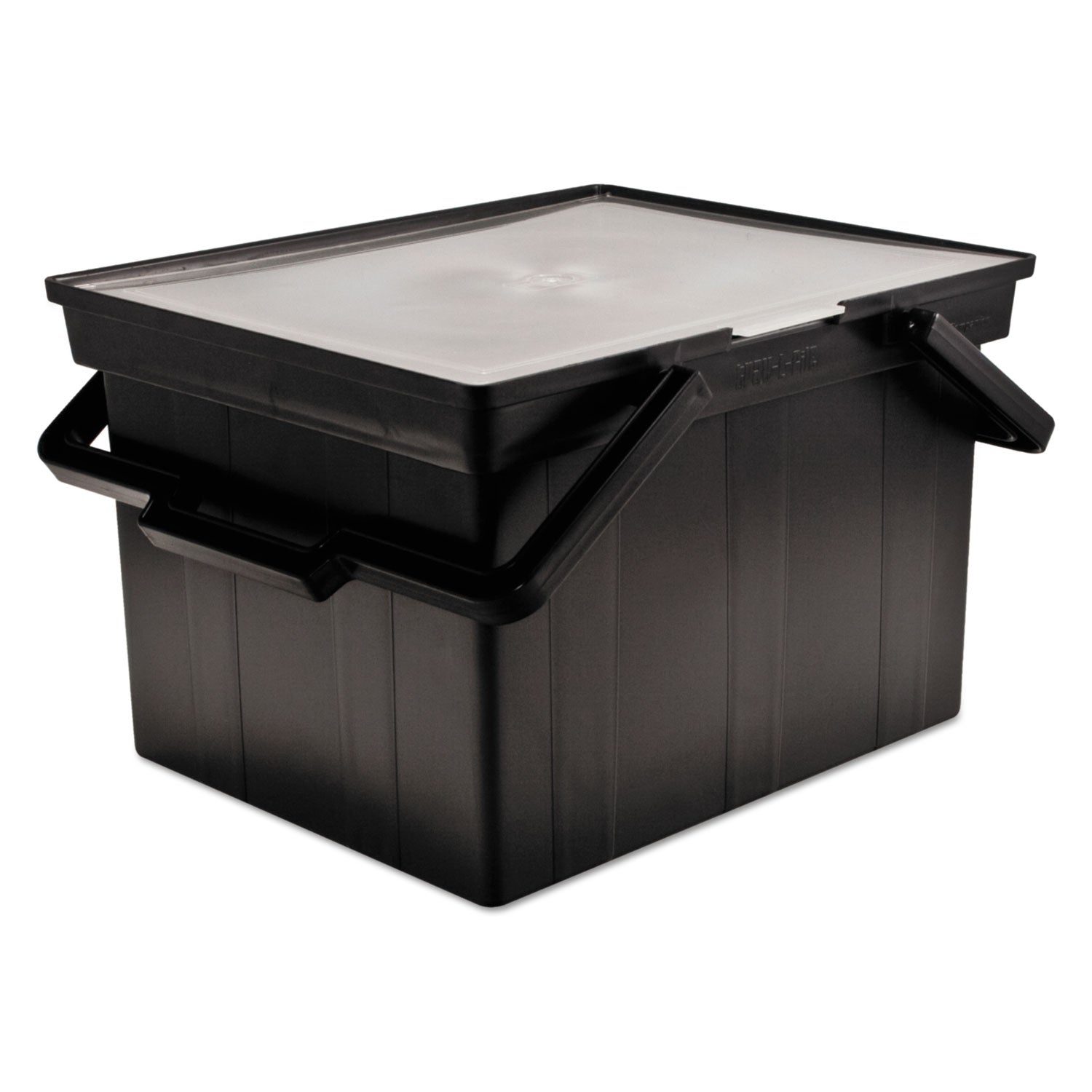 Advantus Companion Portable File, Letter/legal Files, 17" X 14" X 11", Black