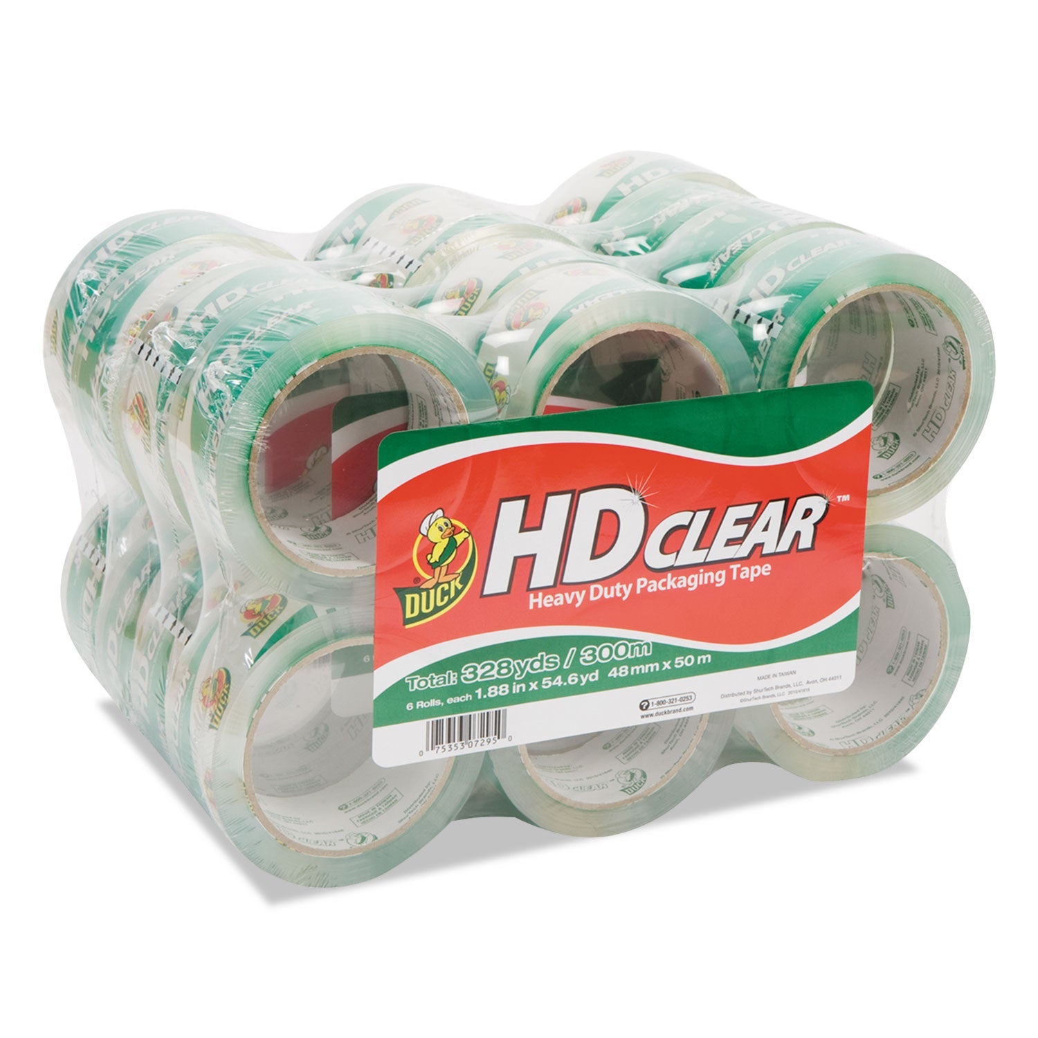 Heavy-Duty Carton Packaging Tape | Clear, 24/Pk