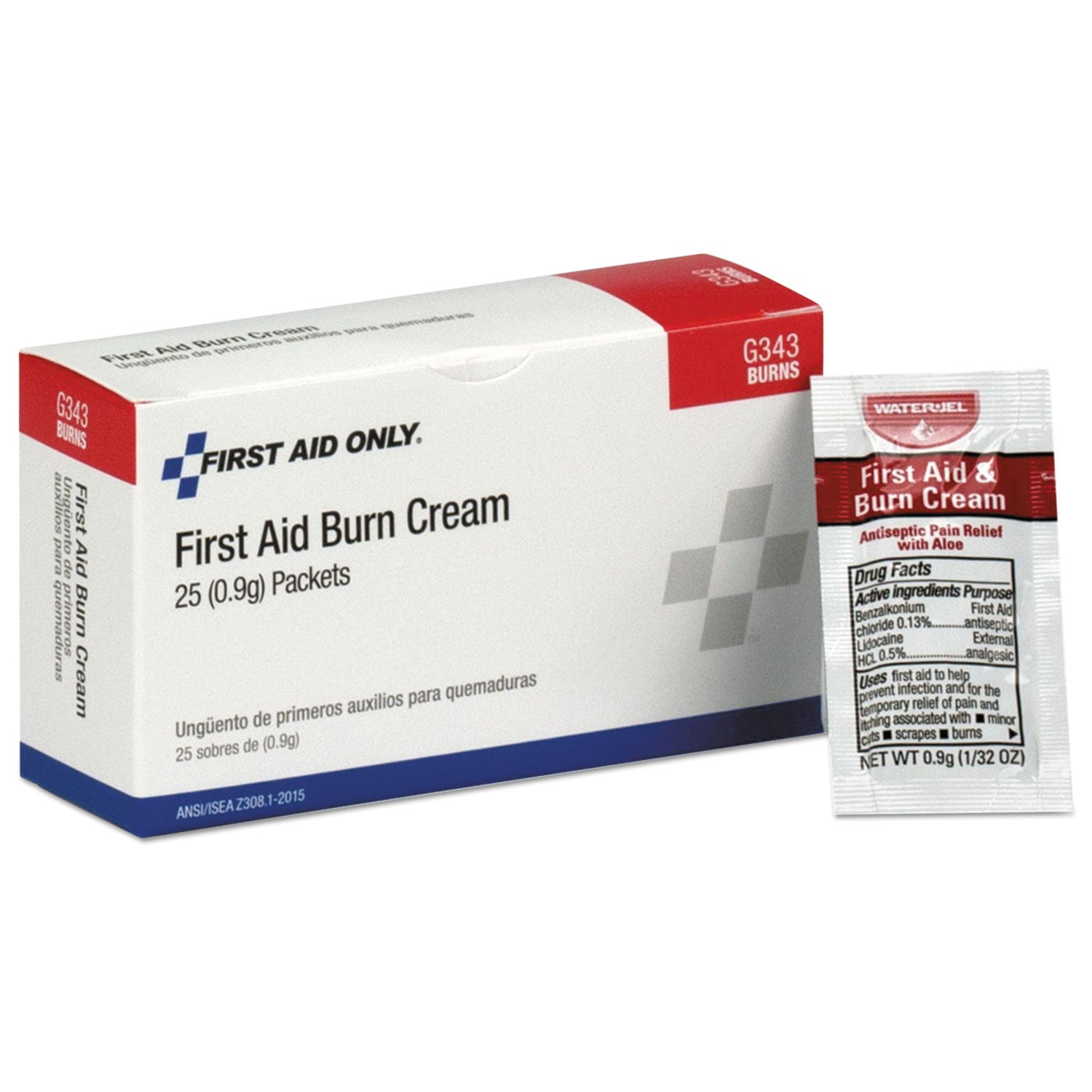 First Aid Only™ 24 Unit Ansi Class A+ Refill, Burn Cream, 25/box