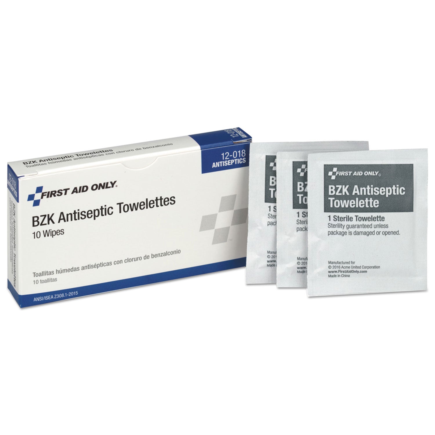 10 Person First Aid Kit Refill | Antiseptic Wipes