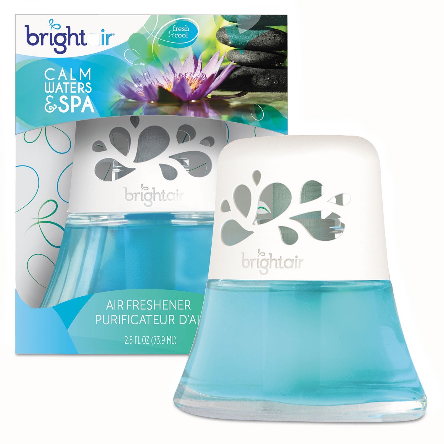 BRIGHT Air® Scented Oil Air Freshener, Calm Waters And Spa, Blue, 2.5 Oz