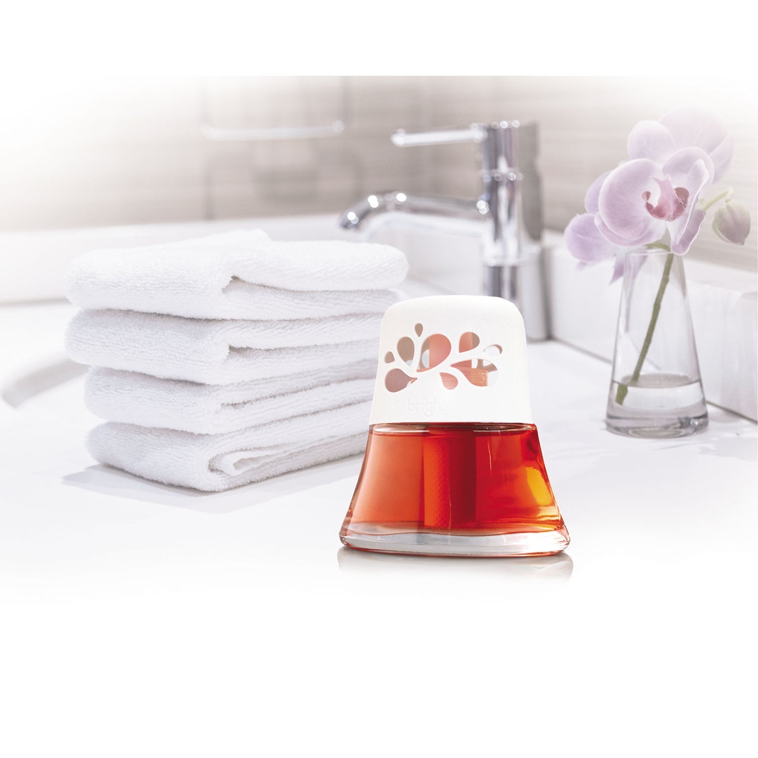 BRIGHT Air® Scented Oil Air Freshener, Hawaiian Blossoms And Papaya, Orange, 2.5oz