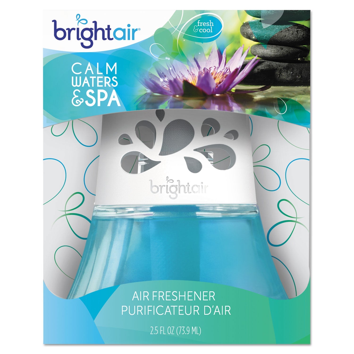 BRIGHT Air® Scented Oil Air Freshener, Calm Waters And Spa, Blue, 2.5 Oz