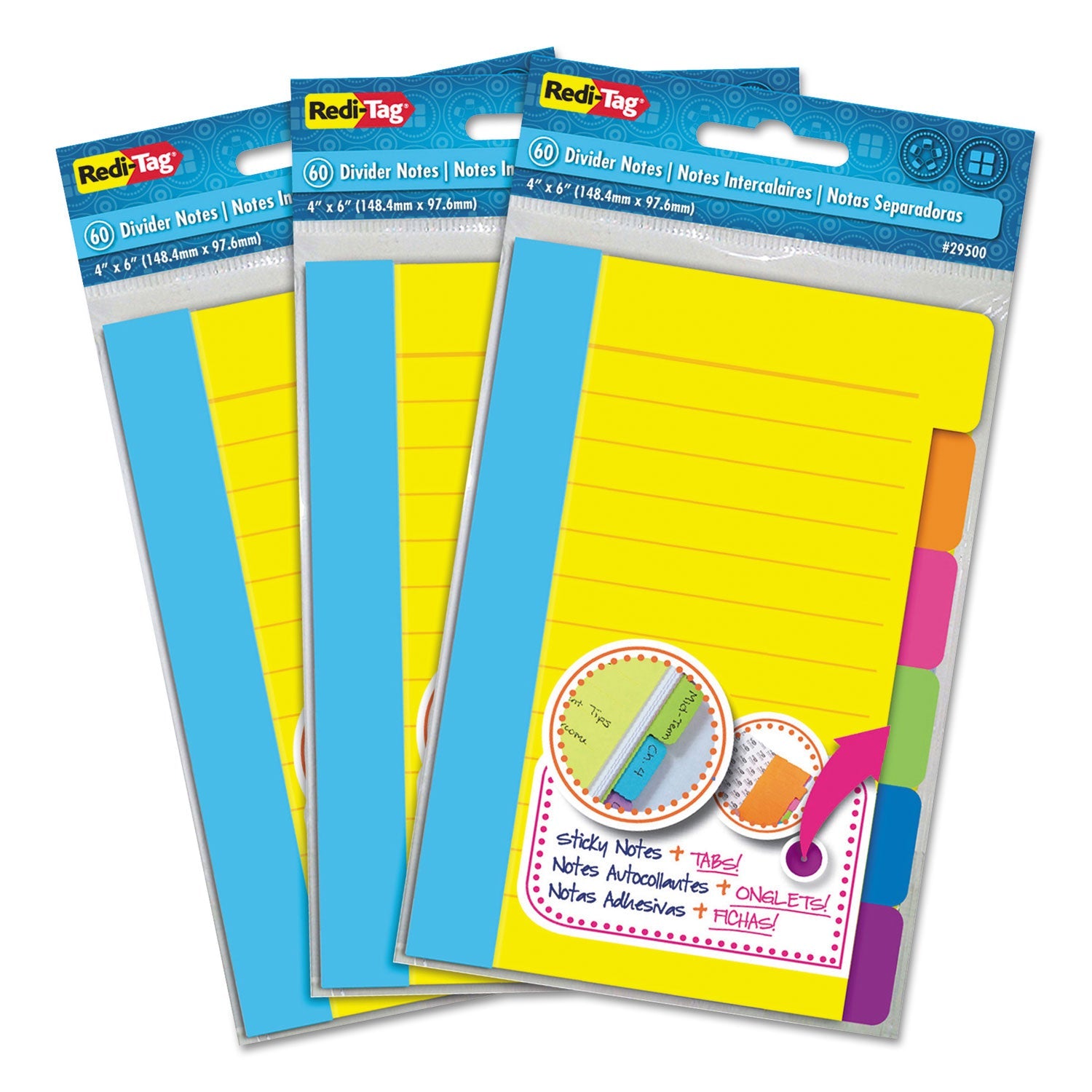 Divider Sticky Notes | 6-Tab Sets | Redi-Tag®