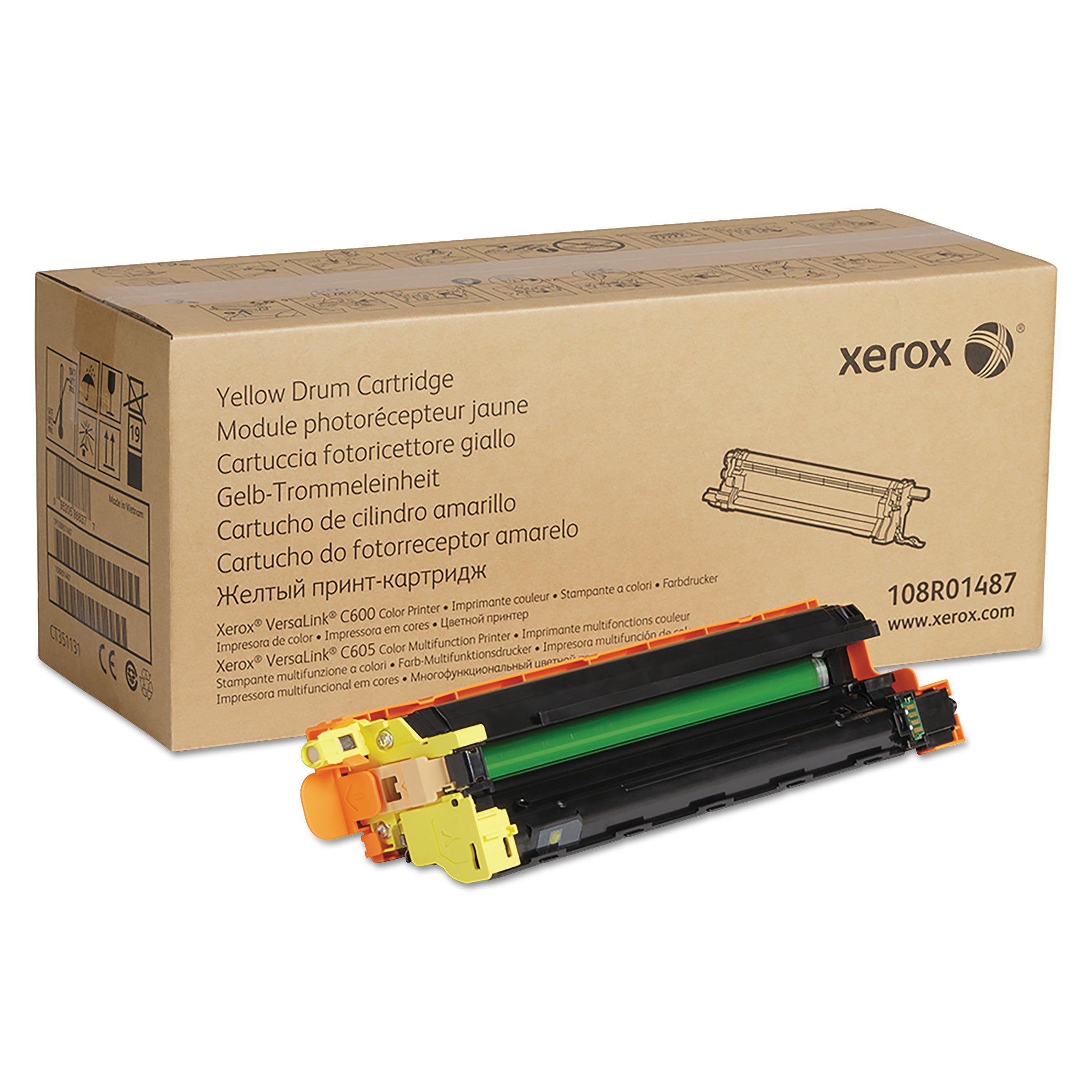 Xerox® 108R01487 Drum Unit, 40,000 Page-Yield, Yellow - Bloom Skins