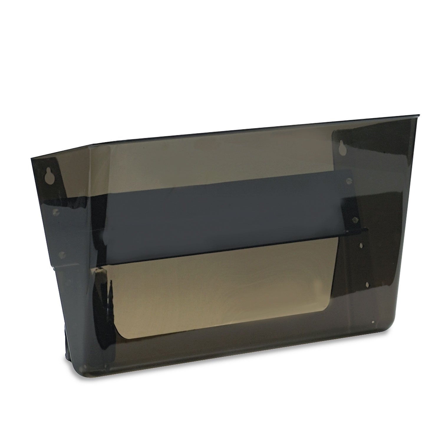 deflecto Magnetic DocuPocket Wall File | Smoke